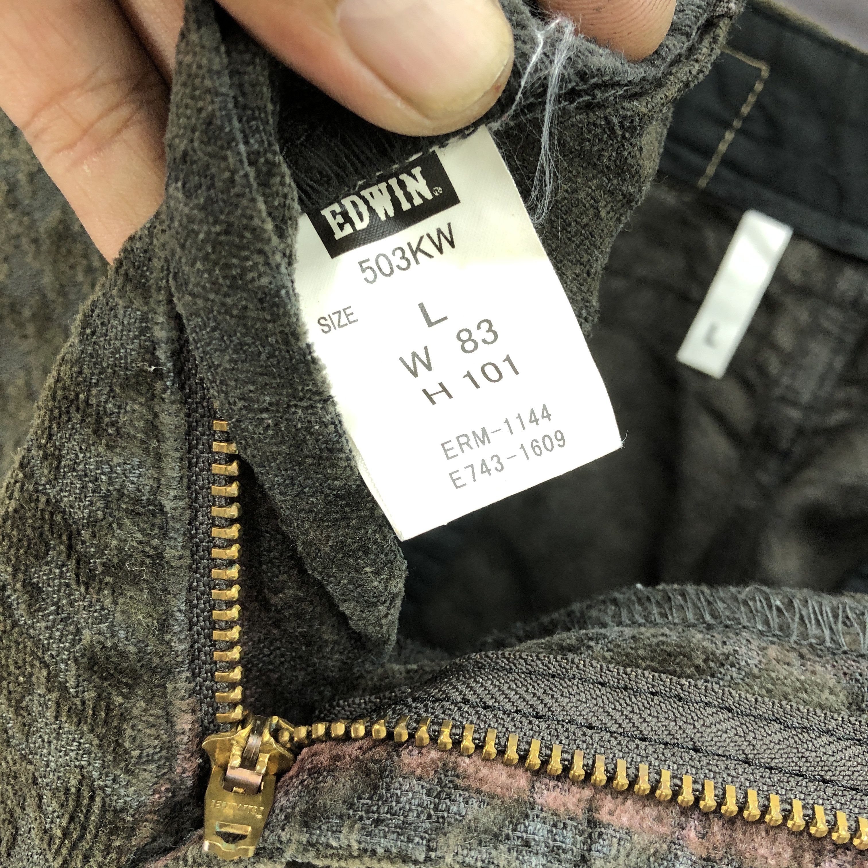 Edwin Vintage Edwin 503 Corduroy Rusty Jeans Houndstooth Denim Size US 32 / EU 48 - 12 Thumbnail