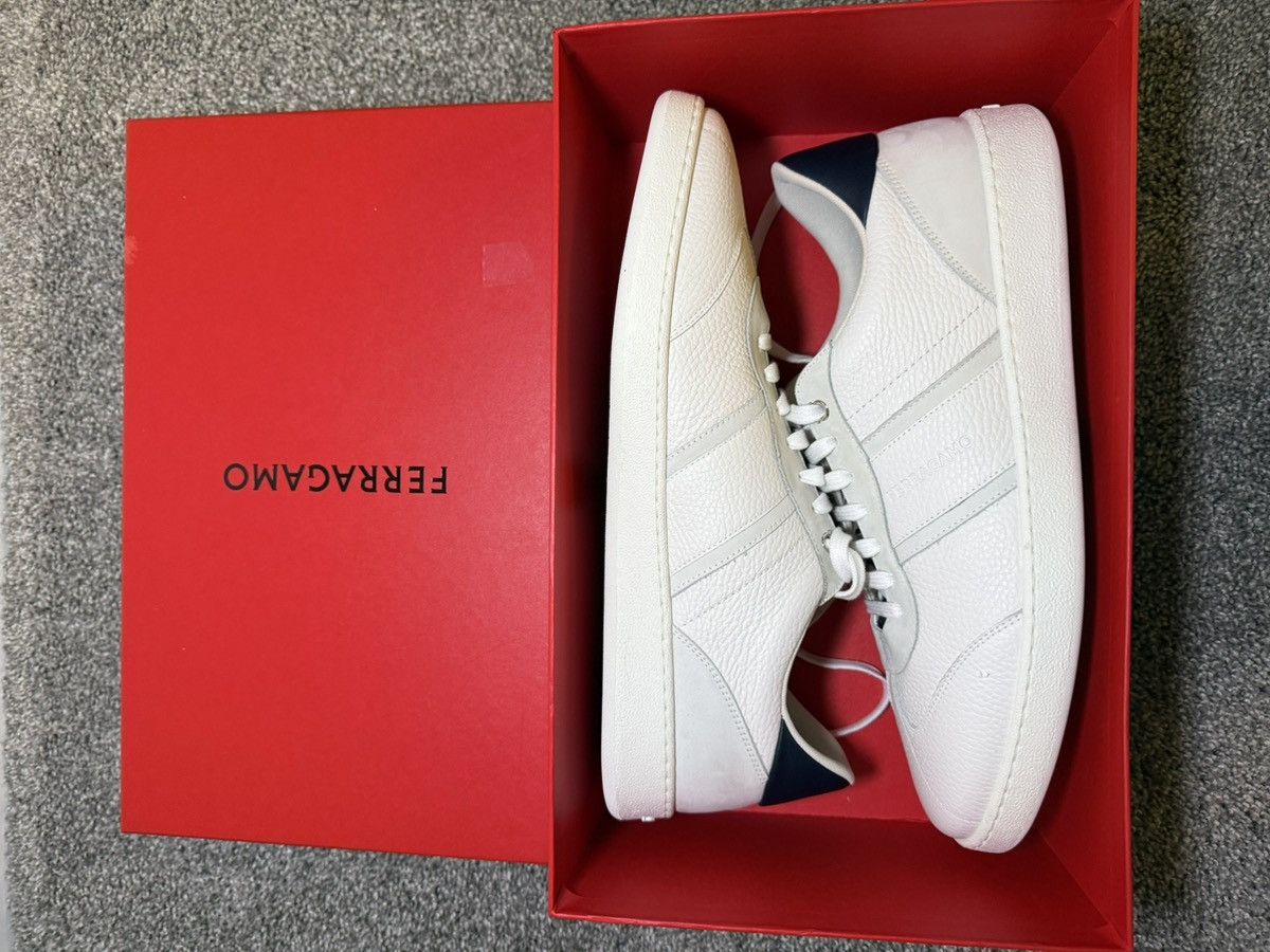 Salvatore Ferragamo Low Top Signature Sneakers Size US 12 / EU 45 - 14 Thumbnail