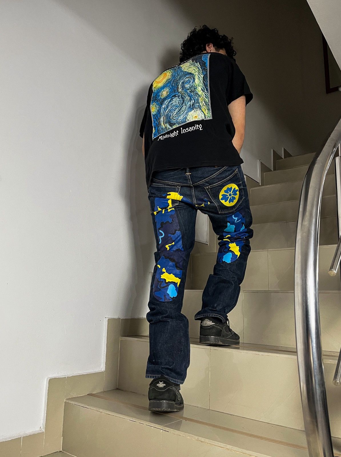 Evisu Evisu Camo Daicock Embroidered Logo Selvedge Denim Jeans Size US 30 / EU 46 - 9 Thumbnail