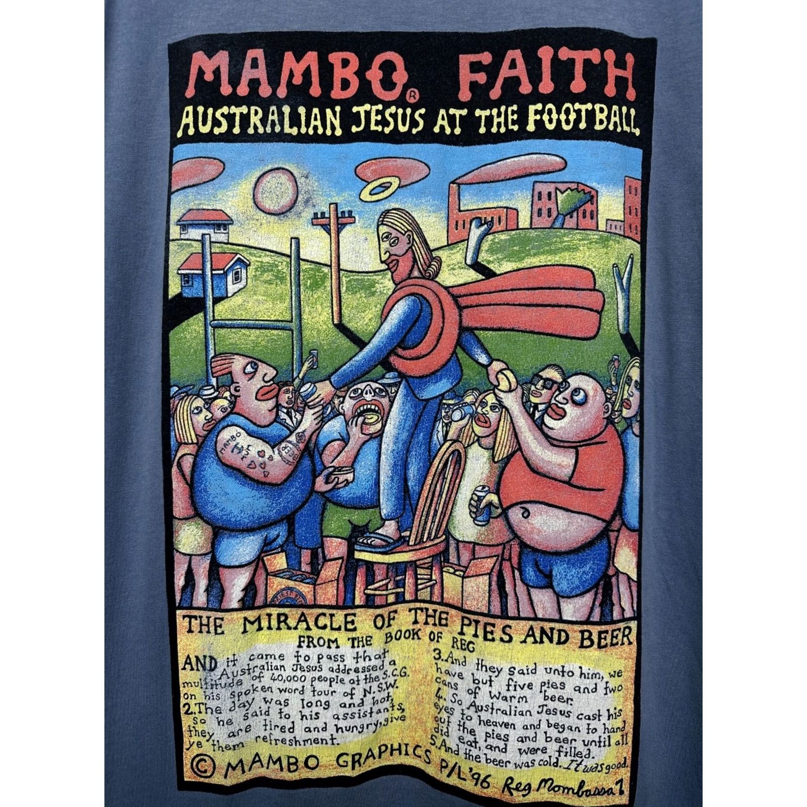 Mambo VINTAGE Mambo Shirt Mens L Distressed Size Size US L / EU 52-54 / 3 - 3 Thumbnail