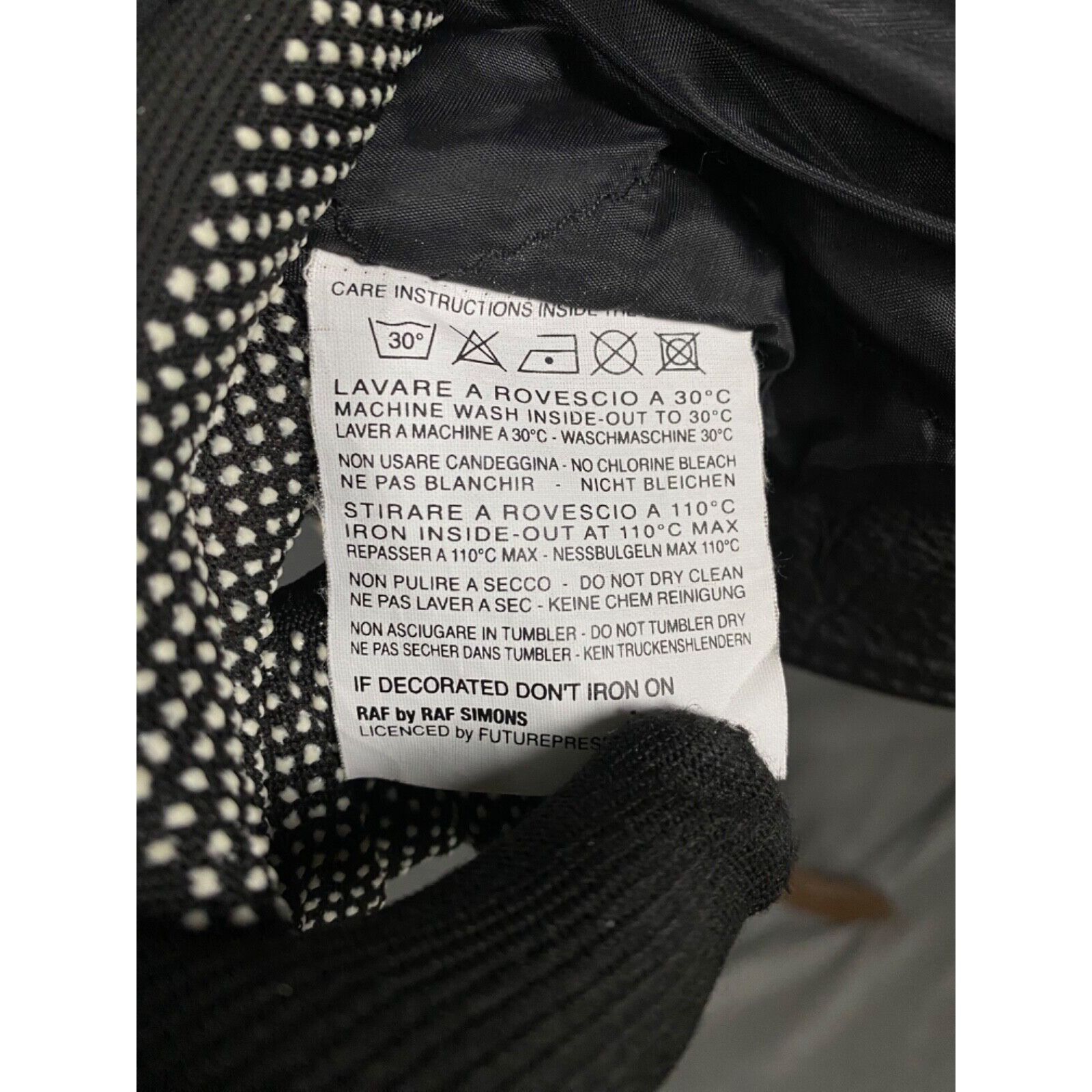 Raf by Raf Simons RARE! Raf Simons VTG Men's Black Leather Biker Jacket Size L Size US L / EU 52-54 / 3 - 12 Thumbnail