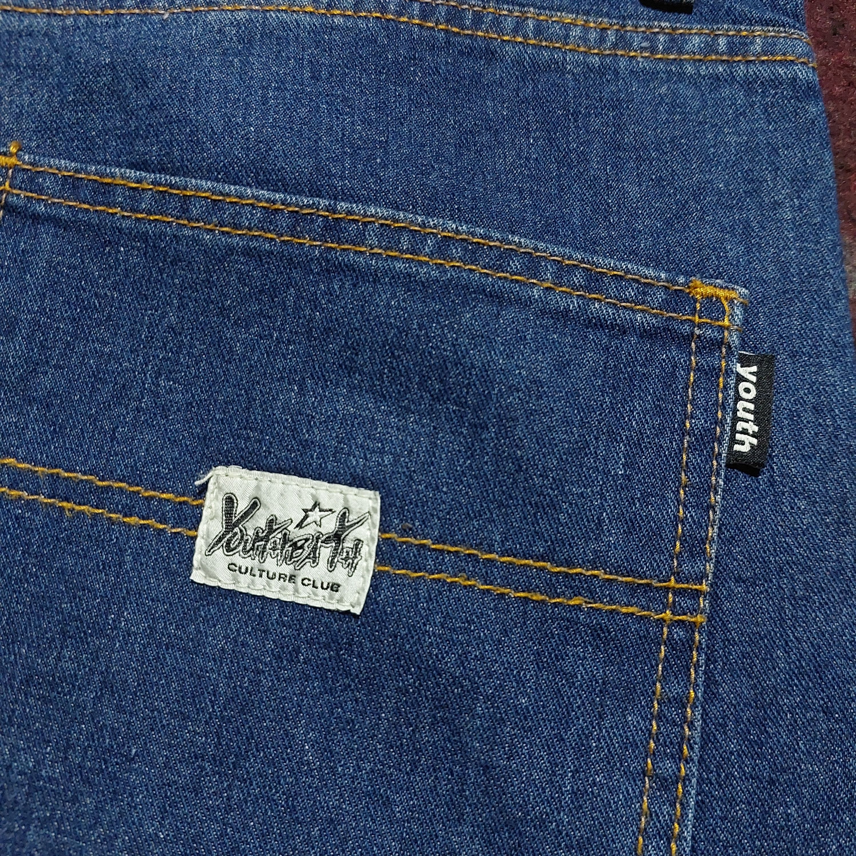 Marithe + Francois Girbaud Rey mysterio artwork printed carpenter denim Size US 35 - 12 Thumbnail