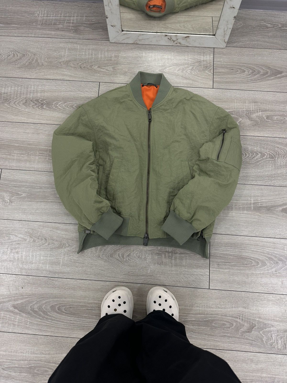 Japanese Brand Baggy Nylon Y2K Bomber Jacket Size US M / EU 48-50 / 2 - 1 Thumbnail