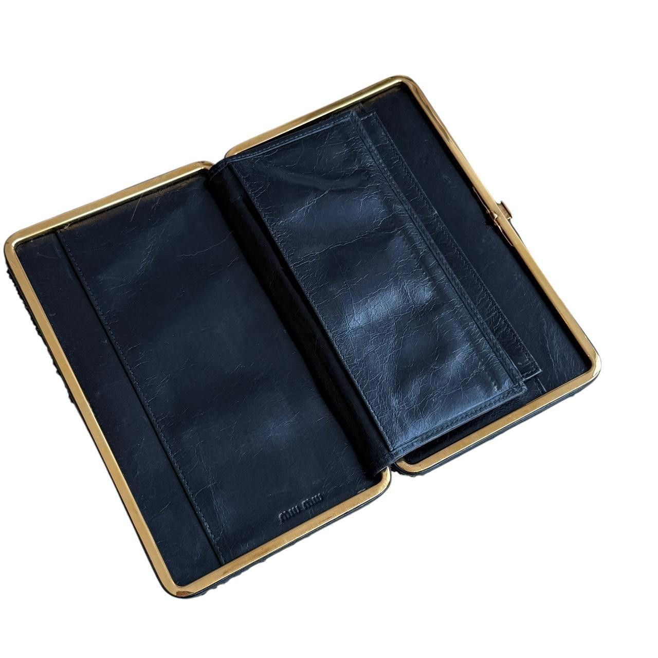 Miu Miu Miu Miu Women's Black and Grey Wallet-purs Size ONE SIZE - 4 Thumbnail