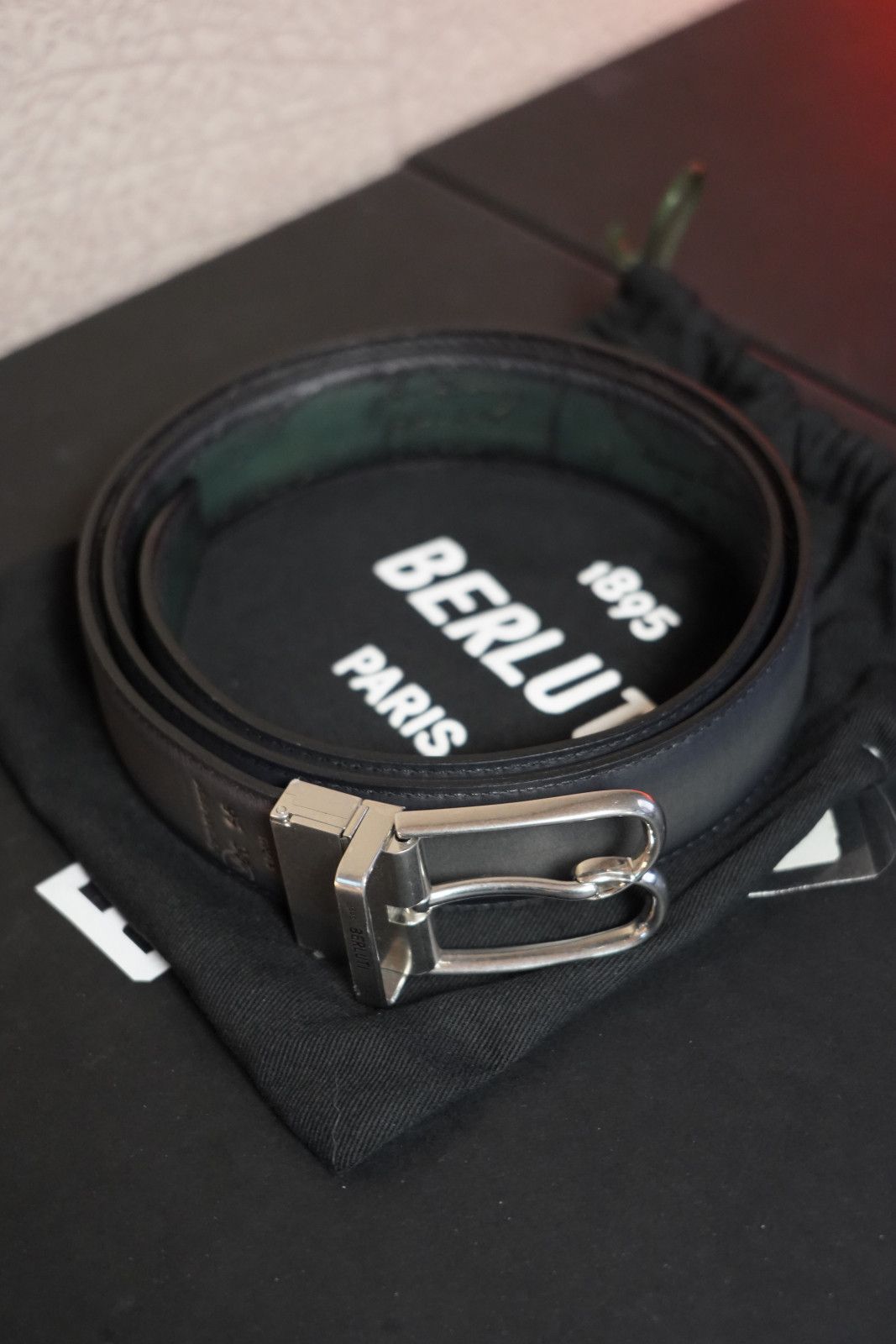 Berluti Berluti B Volute Reversible Belt 95 Scritto Venezia Leather Size ONE SIZE - 7 Thumbnail