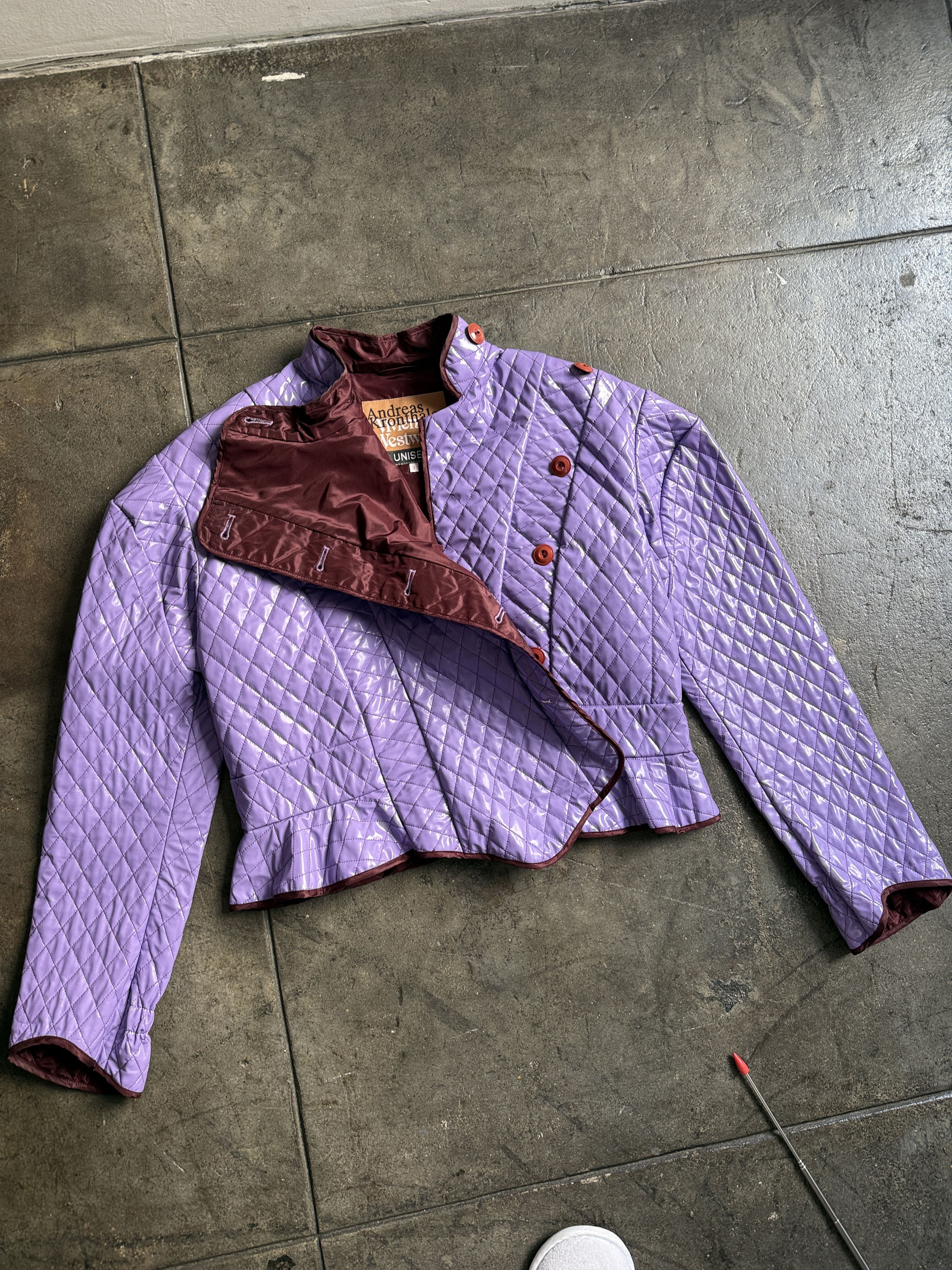 Vivienne Westwood 2017 2k$+ Andreas Kronthaler Padded Purple Jacket Size S / US 4 / IT 40 - 6 Thumbnail