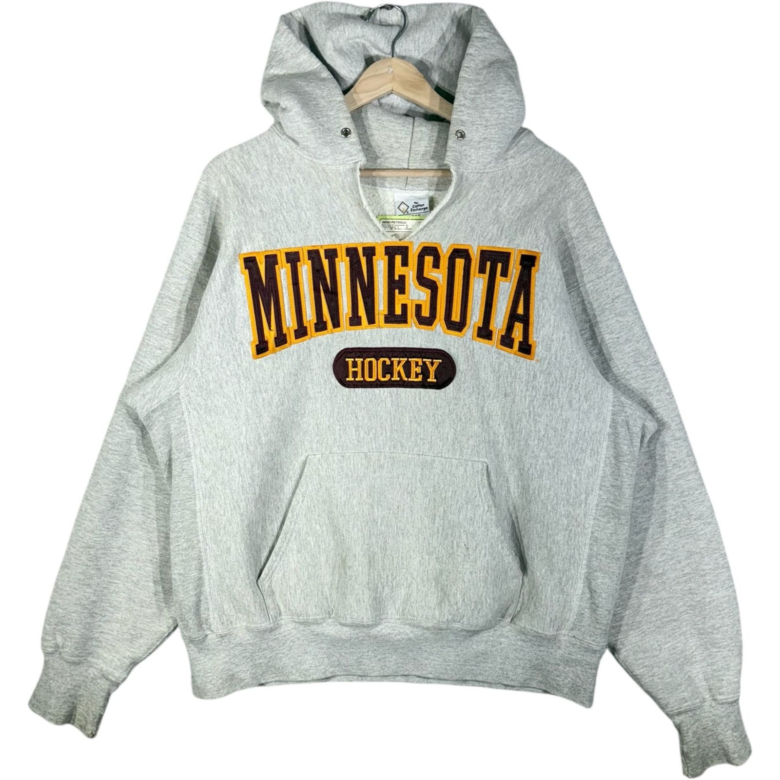 Vintage Vintage Minnesota Hockey Arch Spellout Hoodie Large Size US L / EU 52-54 / 3 - 1 Thumbnail