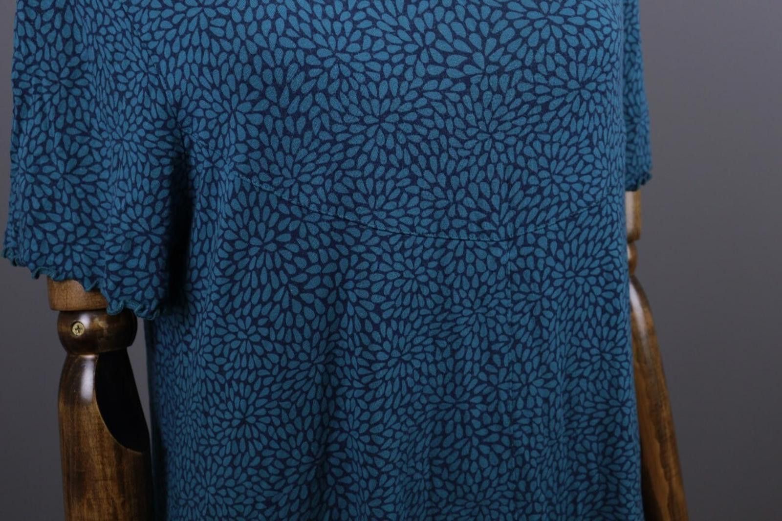Designer Gudrun Sjoden Blue Floral Oversize Lagenlook Dress Size L Size L / US 10 / IT 46 - 5 Thumbnail