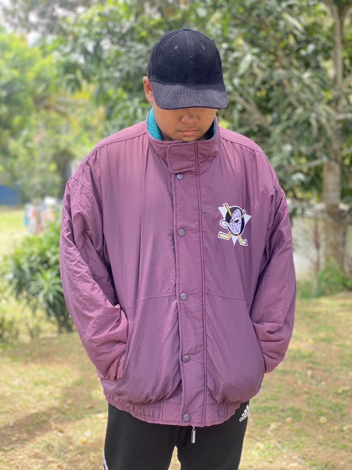 Vintage Oversizes Starter Mighty Ducks Bomber Jacket