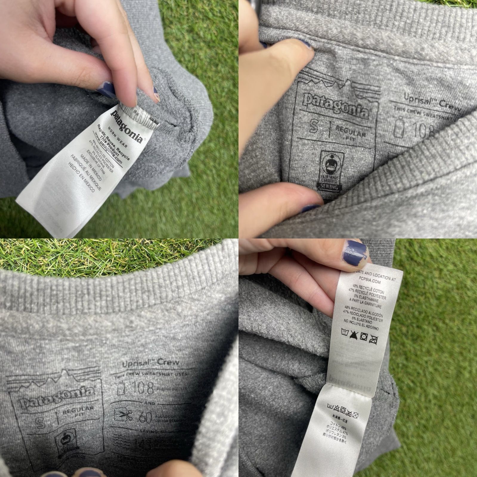 Patagonia Patagonia Uprisal Sweatshirt Mens Small Built to Endure Bear Logo Eco Fleece Size US S / EU 44-46 / 1 - 8 Thumbnail