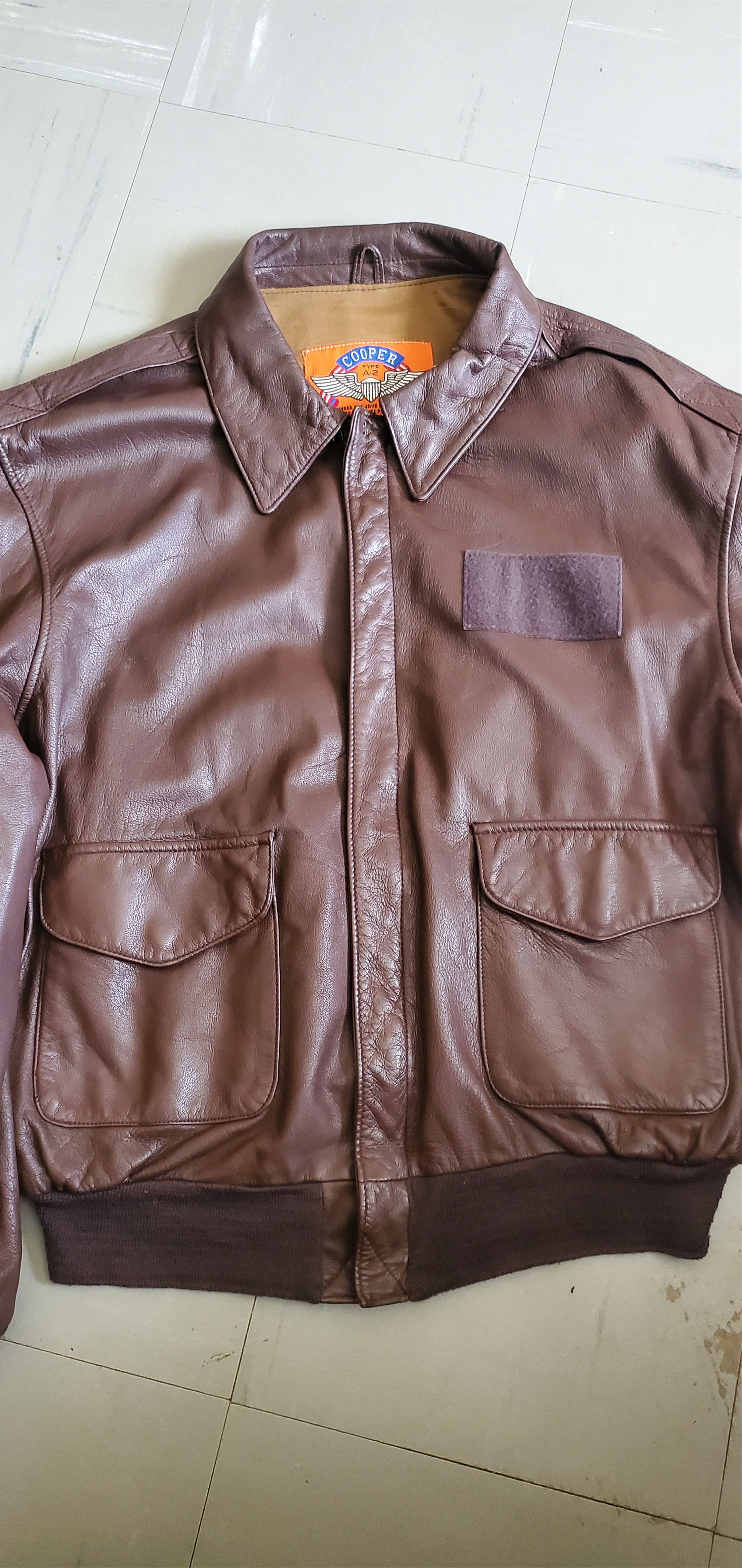Cooper Cooper A-2 Goatskin Leather Cockpit Jacket Size US M / EU 48-50 / 2 - 1 Thumbnail