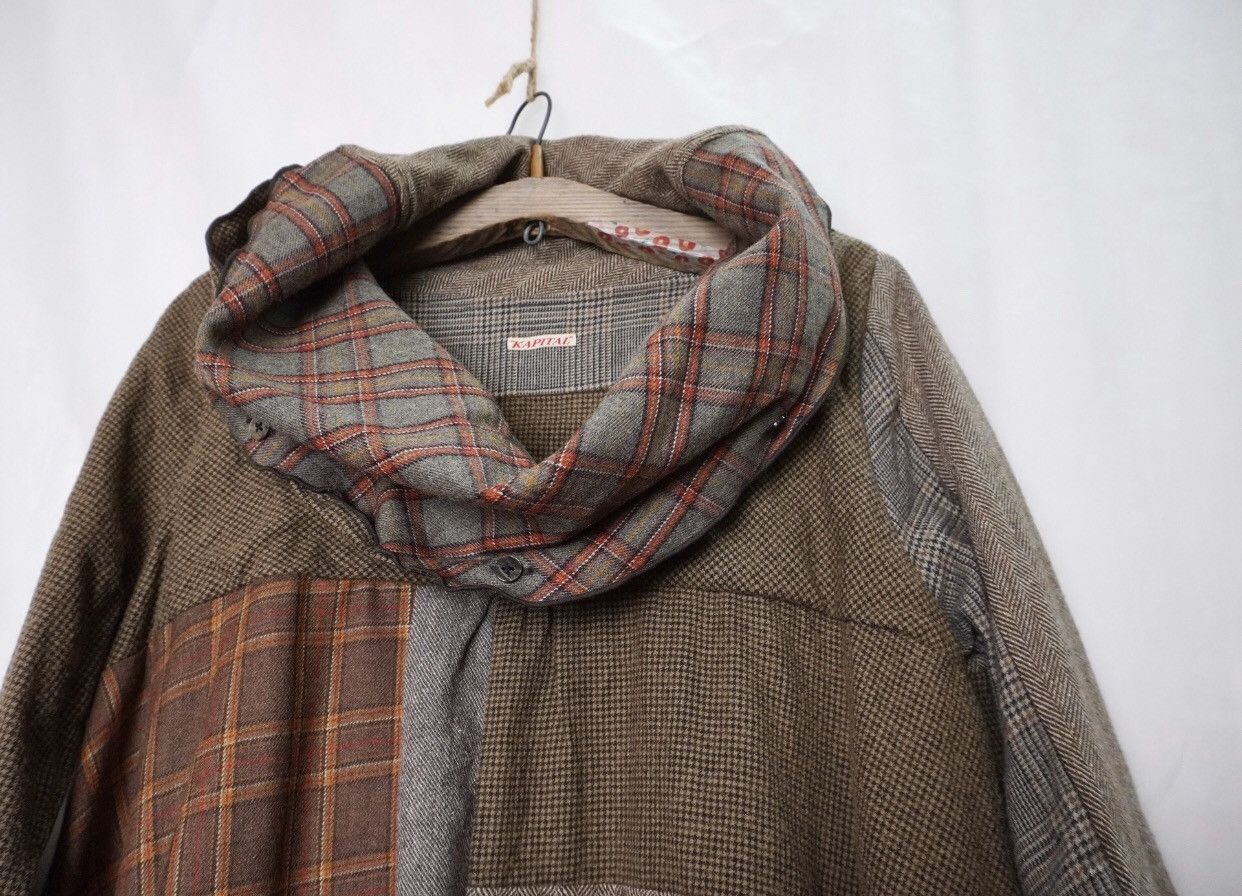 Kapital Kapital patchwork wool collar dress2412-Nextarrow Size S / US 4 / IT 40 - 4 Thumbnail
