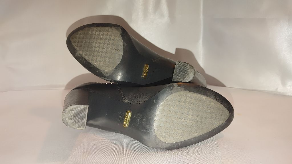 JOSEF SEIBAL Lauren Ralph Lauren Vivanne Leather Ankle Booties Size 6.5B Size US 6.5 / IT 36.5 - 8 Thumbnail