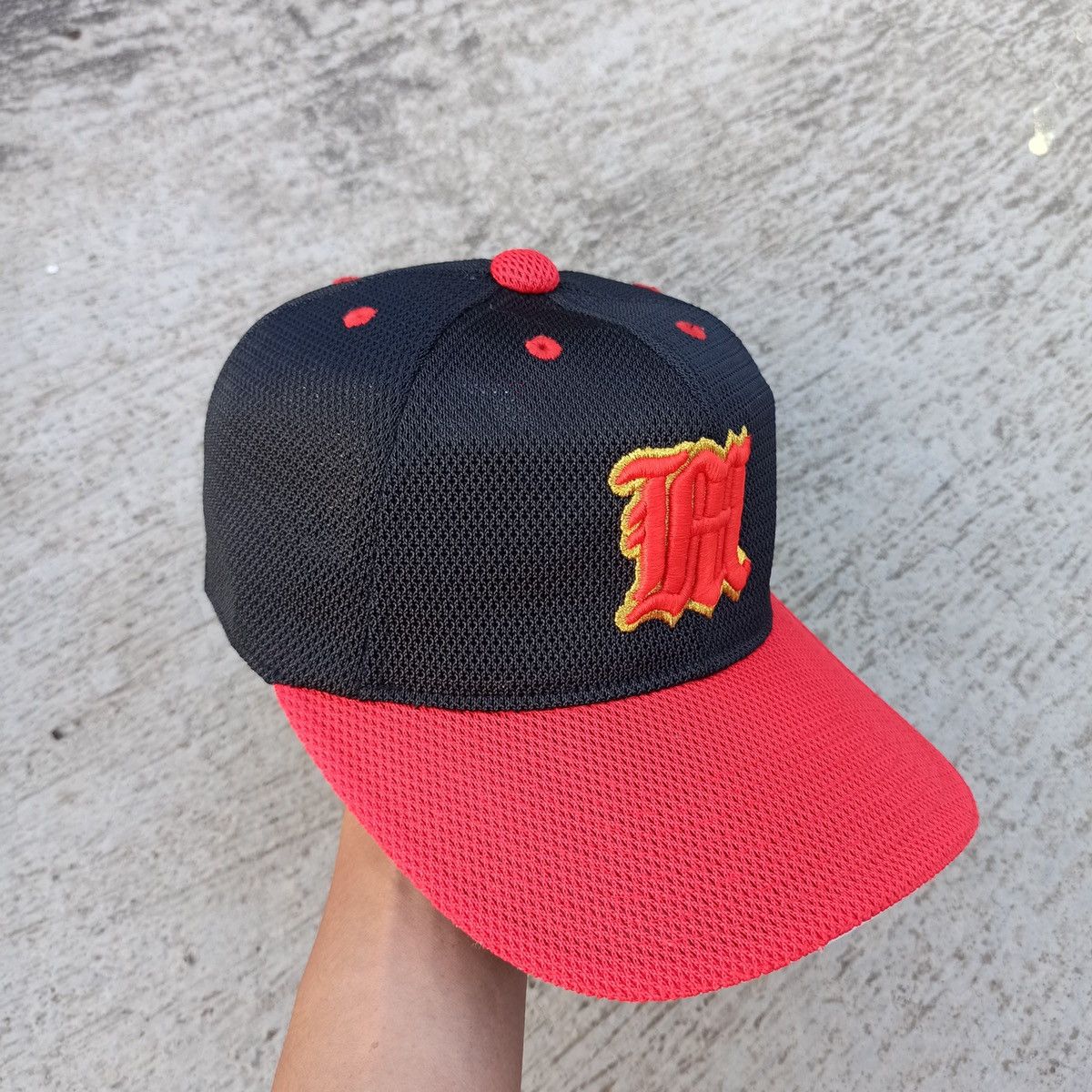 Hat Club × Mizuno Full mesh polyster initial M baseball hat Size ONE SIZE - 7 Thumbnail