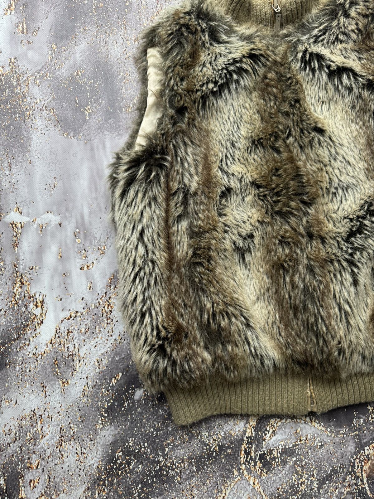 Vintage Vintage Faux Fur Zipped Vest Size S / US 4 / IT 40 - 2 Thumbnail