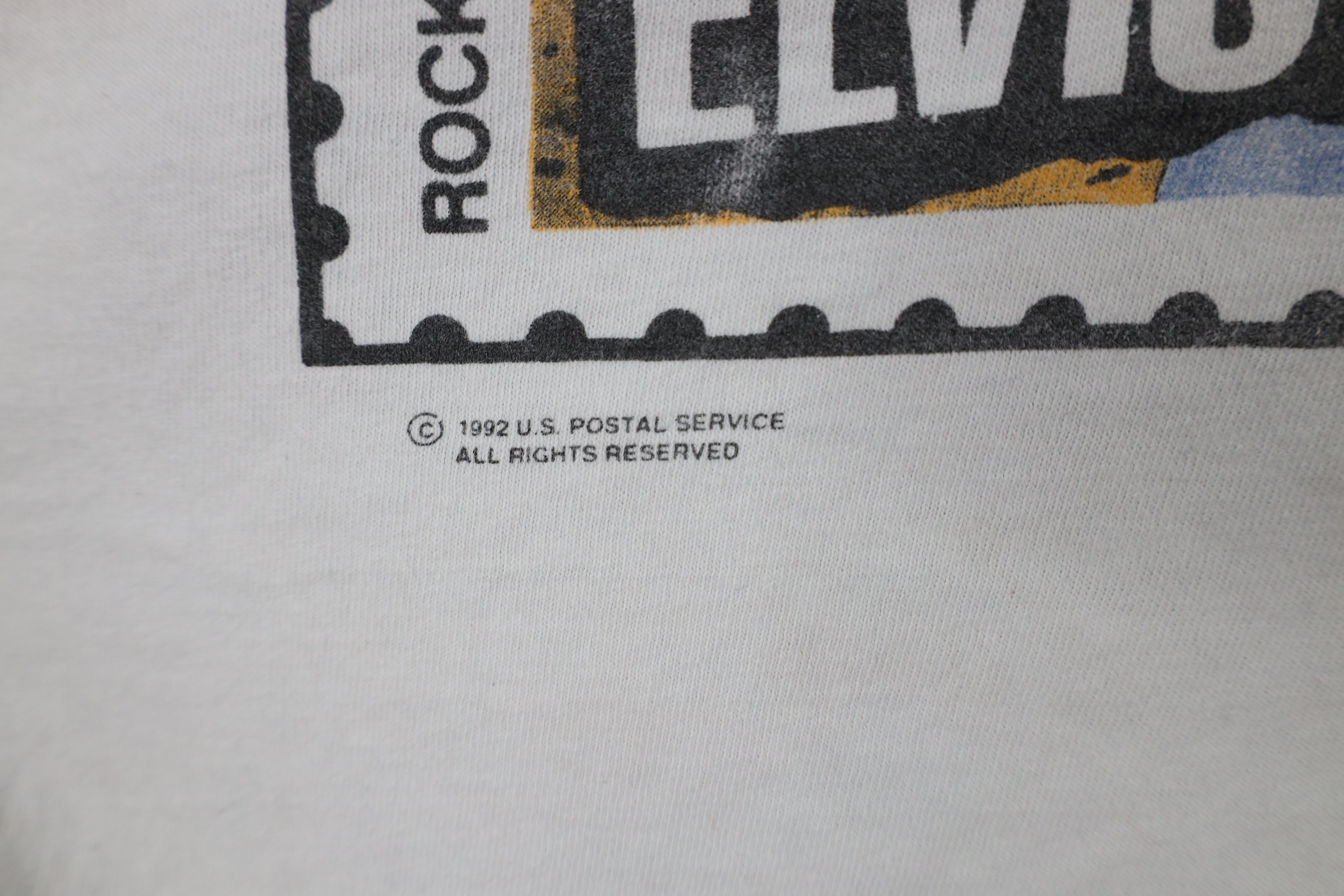 Vintage Vintage 90s Spell Elvis Presley Postage Stamp T-Shirt USA Size US L / EU 52-54 / 3 - 5 Thumbnail