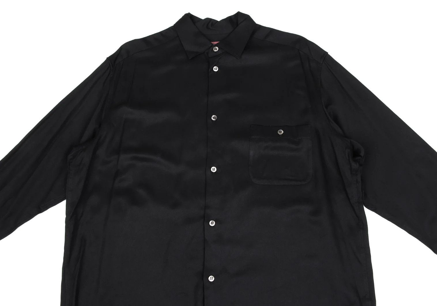 Jean Paul Gaultier Rayon Long Sleeve Shirt in Black Size US M / EU 48-50 / 2 - 2 Thumbnail