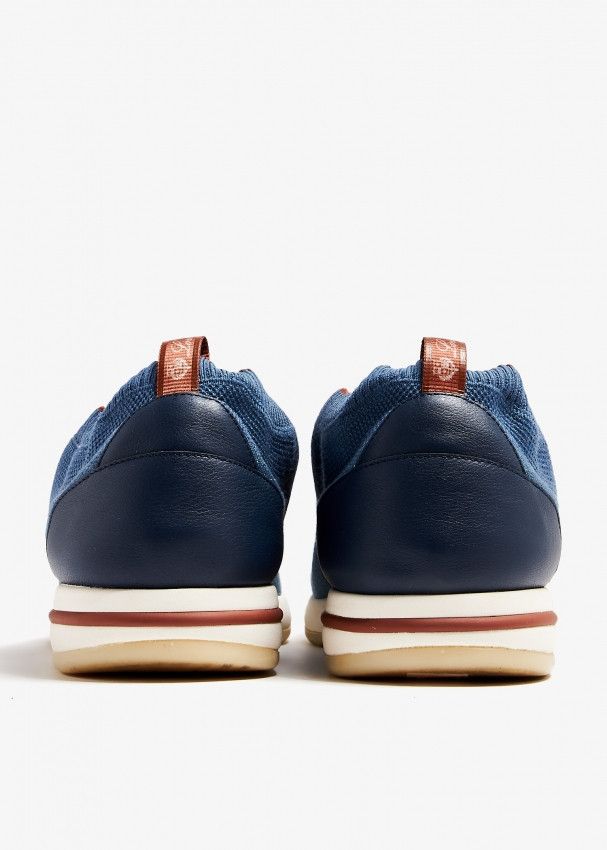 Loro Piana o1w1db10125 FAI1540 Lp Flexy Walk Sneakers in Navy Blue Size US 7 / EU 40 - 4 Thumbnail