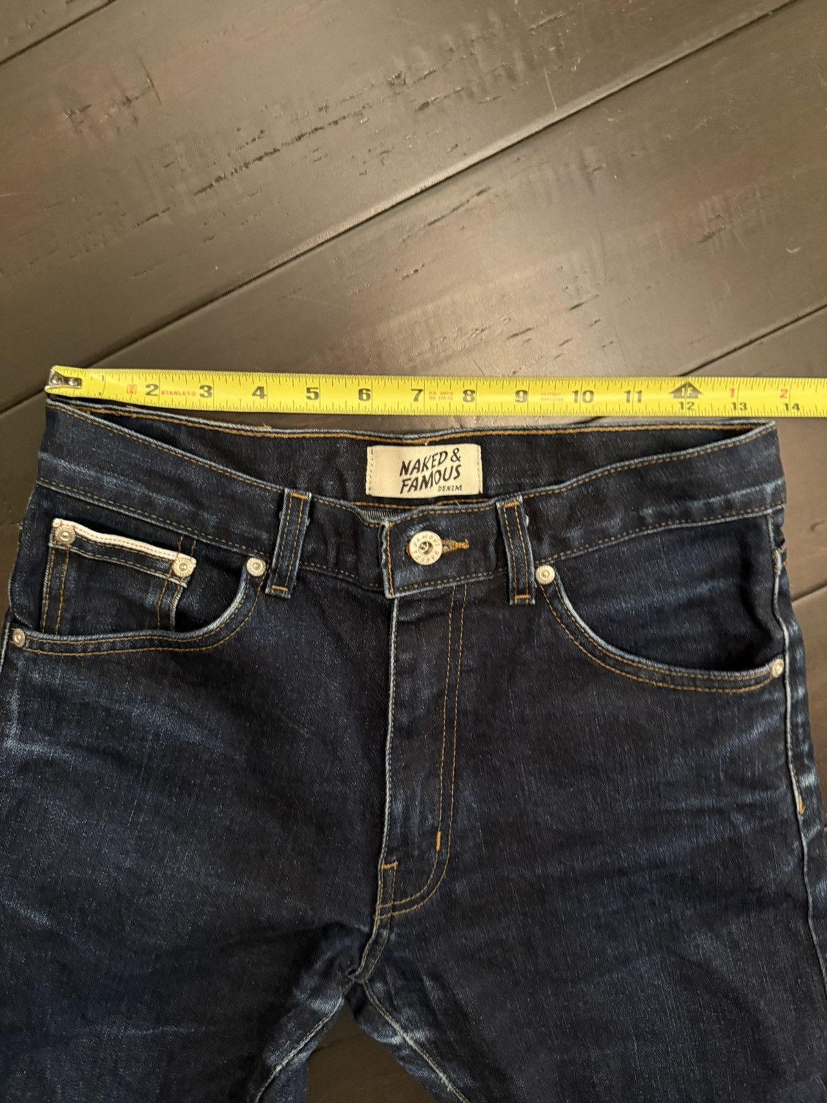 Naked & Famous Naked & Famous Max Nightshade Stretch Selvedge Size 27" / US 4 / IT 40 - 7 Thumbnail