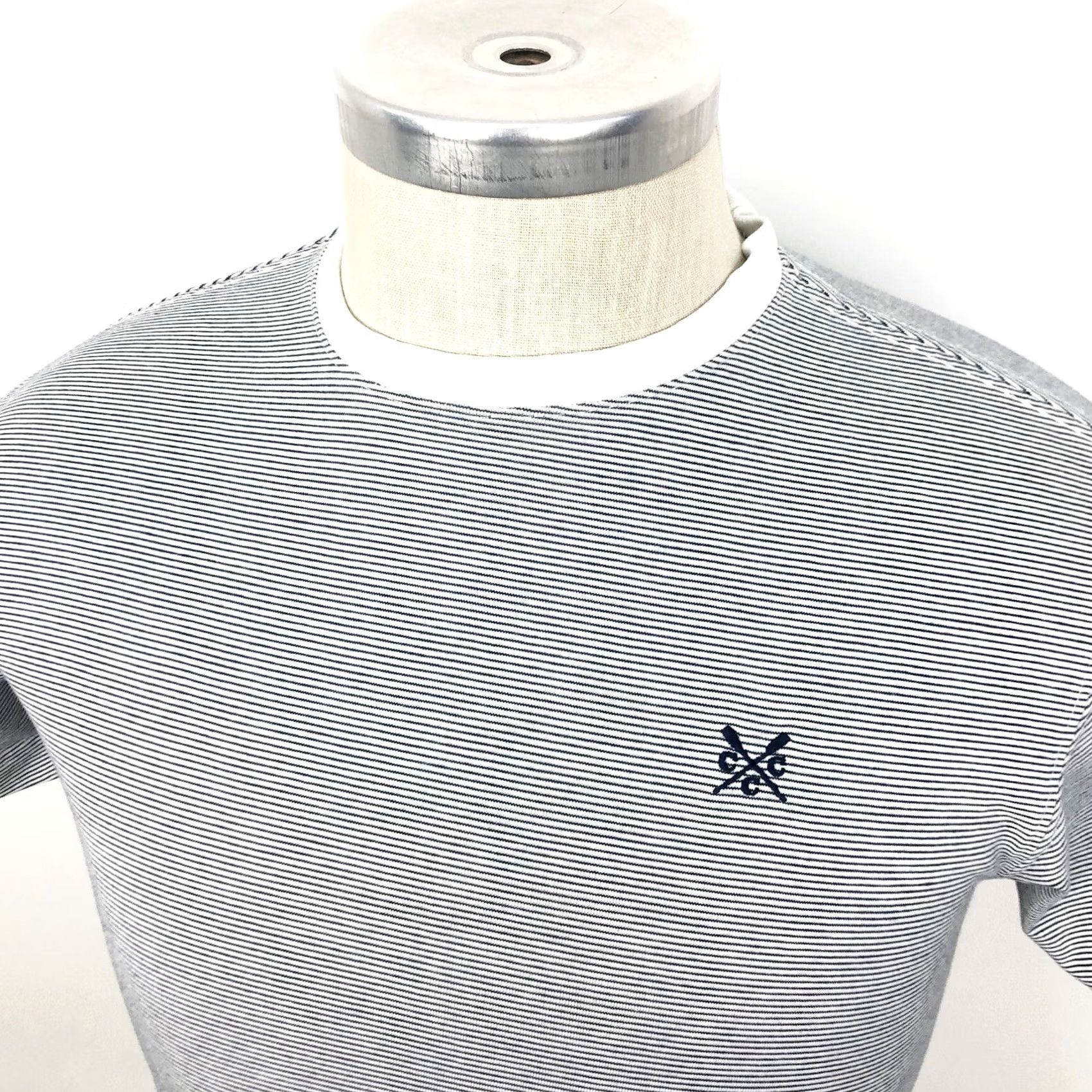 Vintage Crew Clothing Striped Short Sleeve Shirt XS Mens Size Small Grey Cotton Graphic Size US XS / EU 42 / 0 - 2 Thumbnail