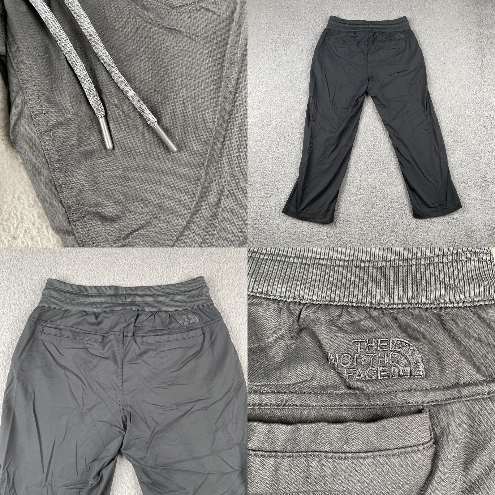 The North Face VINTAGE The North Face Women’s Small Athletic Outdoor Capris 4 Pocket Drawstring Gray Size ONE SIZE - 8 Thumbnail