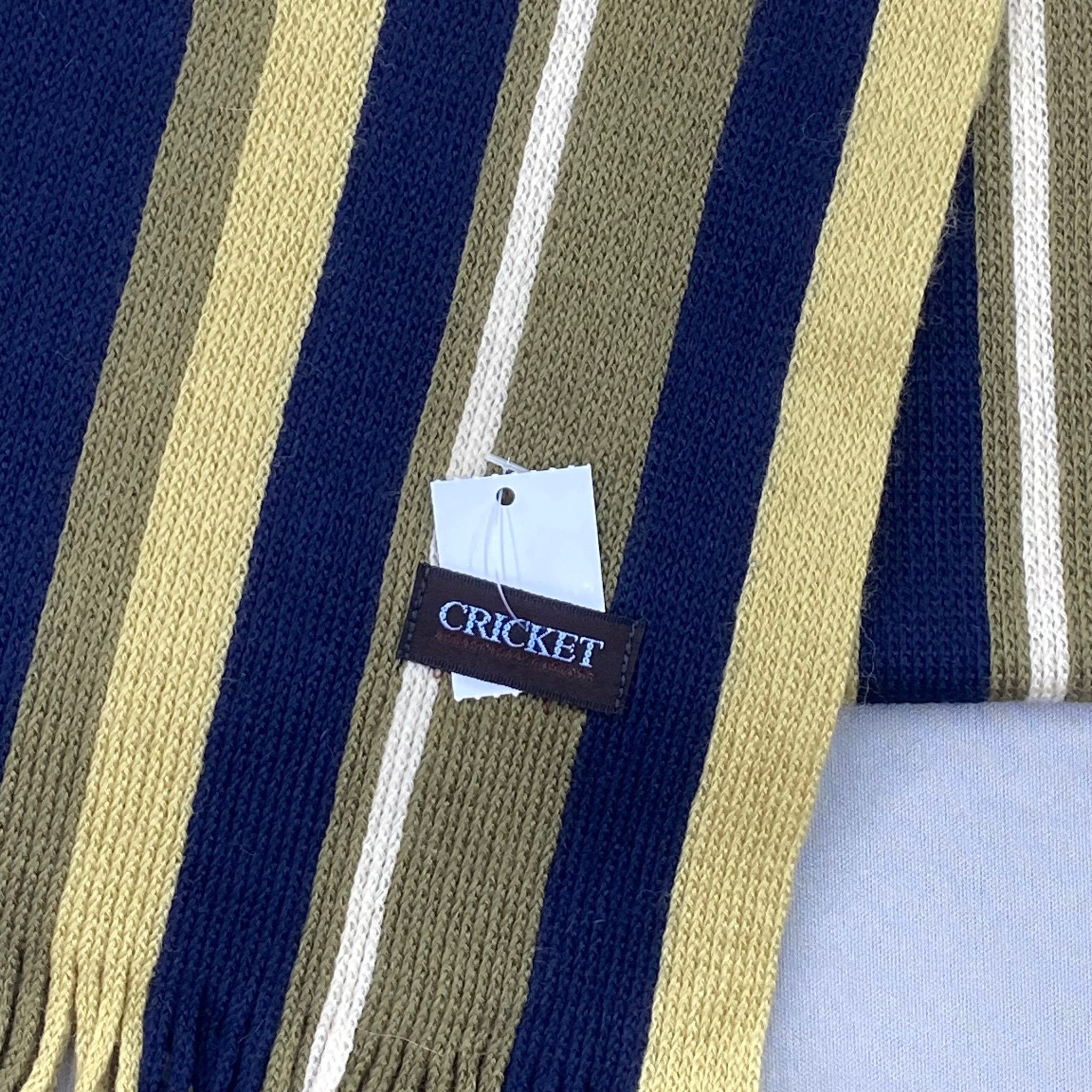 Japanese Brand Vintage Cricket Scarf Muffler Wool Ribbed Knit Wrap Scarves Size ONE SIZE - 4 Thumbnail