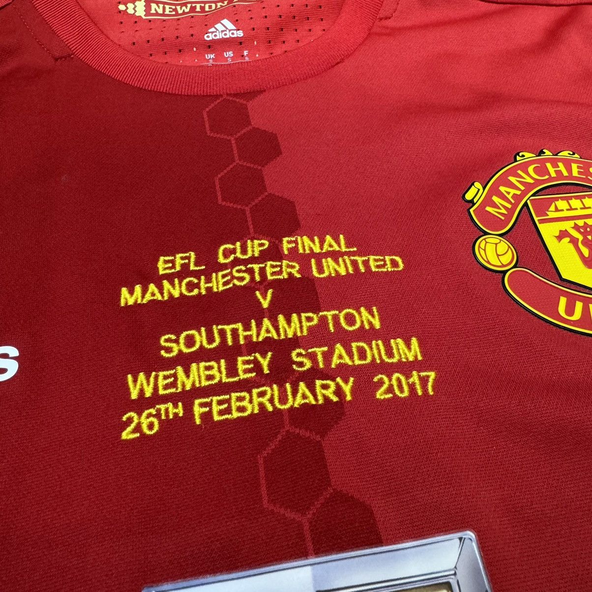 Adidas Manchester United 2017 player issue EFL cup final shirt Size US S / EU 44-46 / 1 - 4 Thumbnail