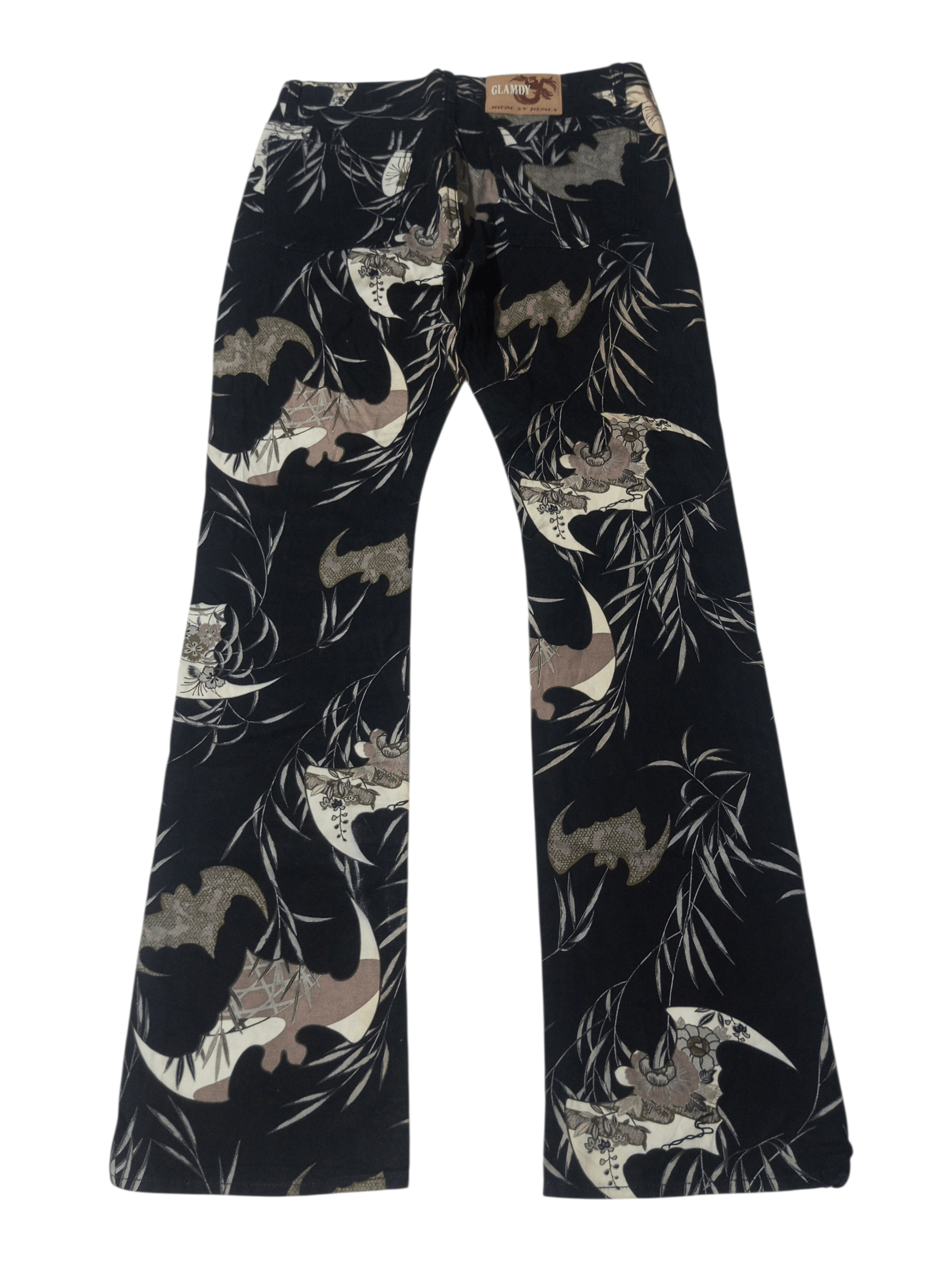 Hysteric Glamour Vintage glamdy full print bats flared denim Size US 32 / EU 48 - 1 Thumbnail