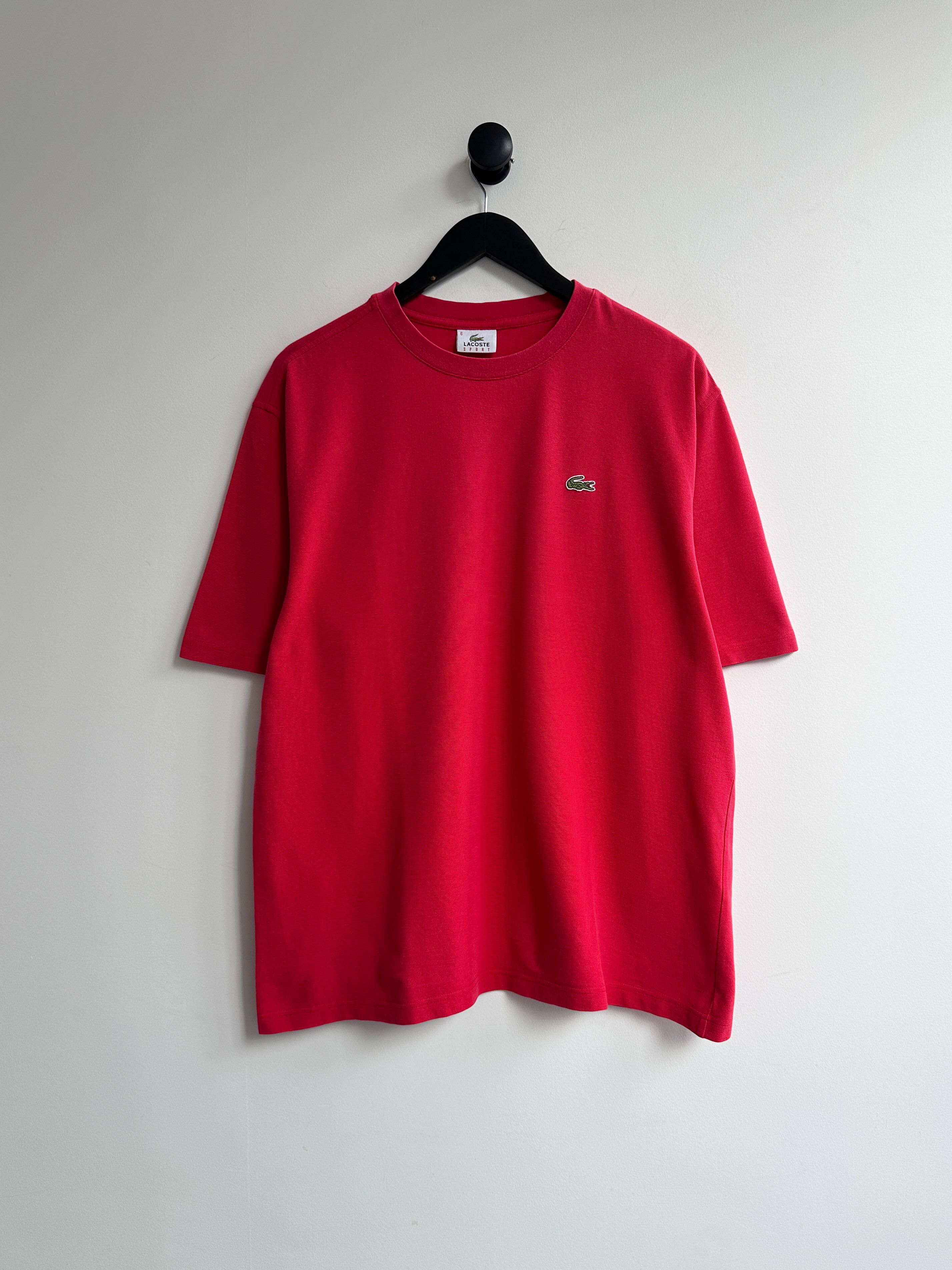 Lacoste Vintage Lacoste Red T Shirt Size US L / EU 52-54 / 3 - 1 Thumbnail
