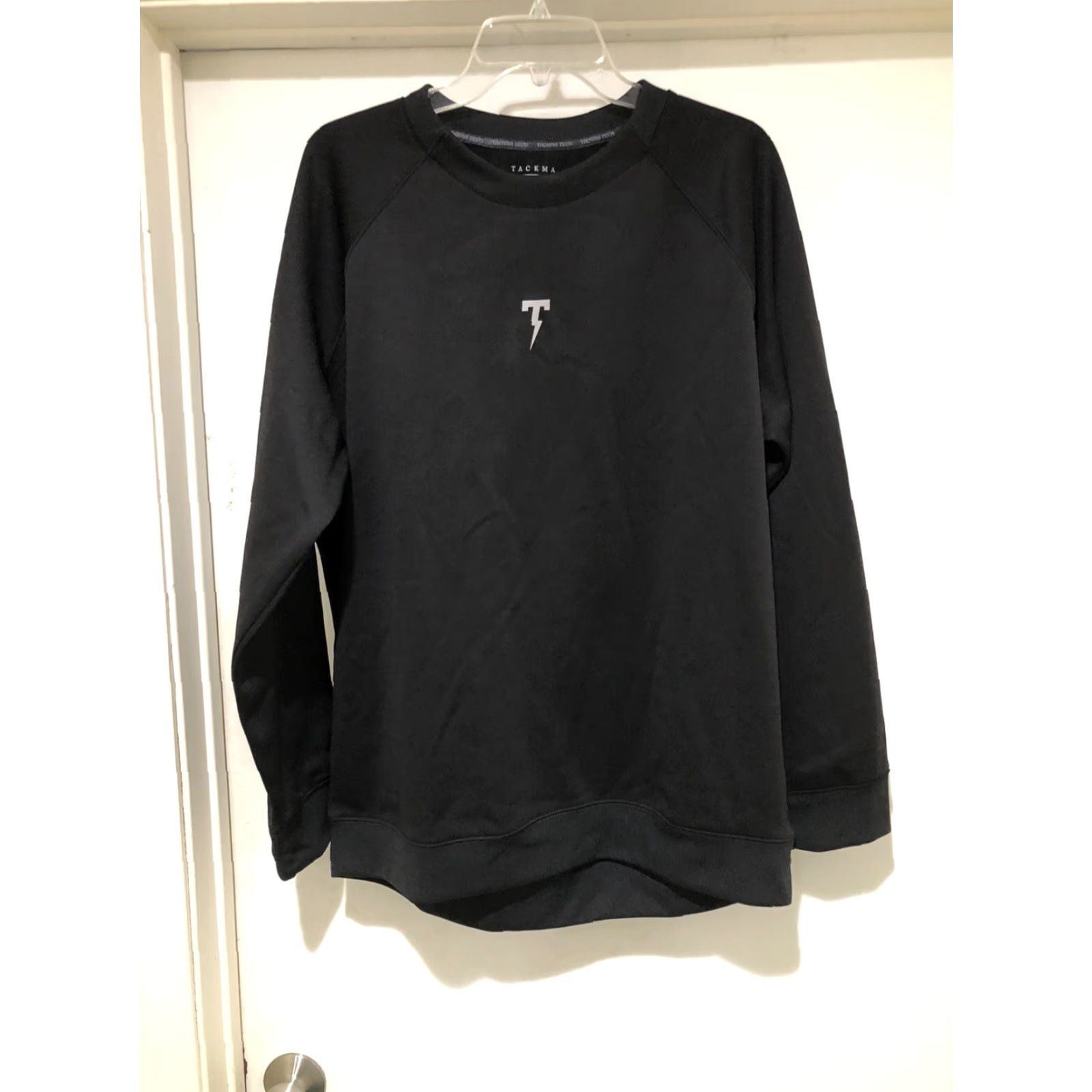 Vintage Tackma Tech Black Polyester 3M Reflective Pullover Crewneck Sweatshirt L Men Size US L / EU 52-54 / 3 - 2 Thumbnail