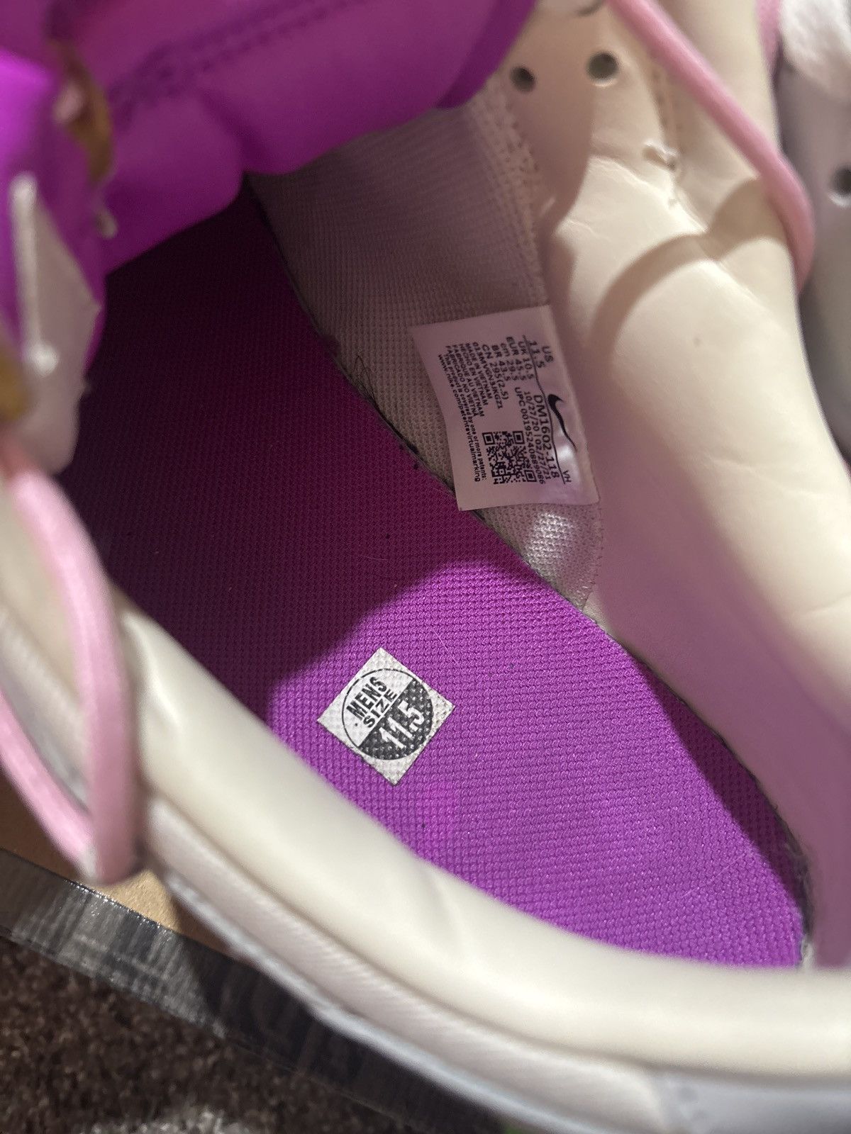 Nike × Off-White Off-white Nike dunk Lot 3 of 50 Size US 11.5 / EU 44-45 - 3 Thumbnail