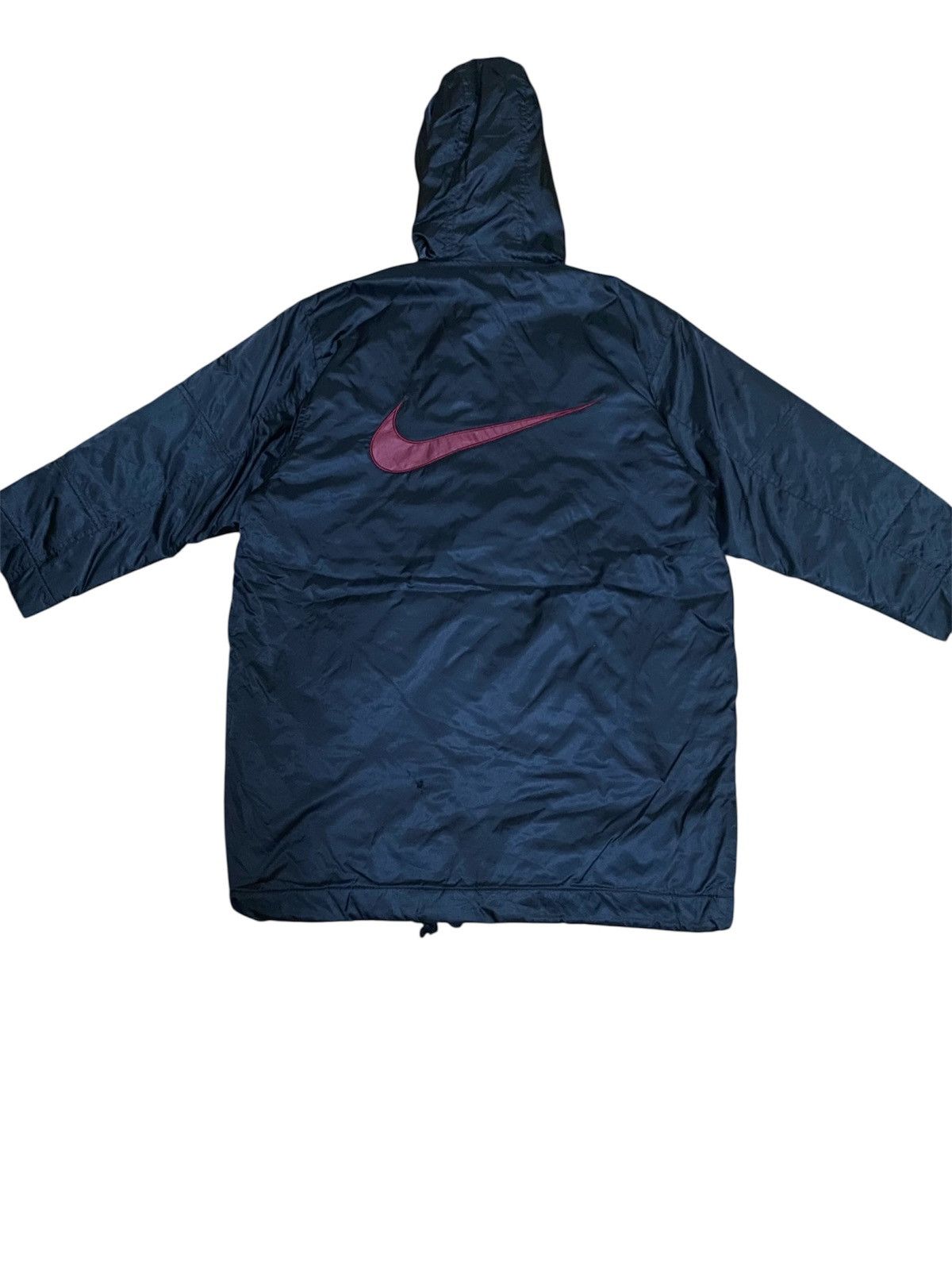 Nike Vintage 90s Nike Swoosh Big Logo Drawstring Coach Jacket Size US M / EU 48-50 / 2 - 1 Thumbnail