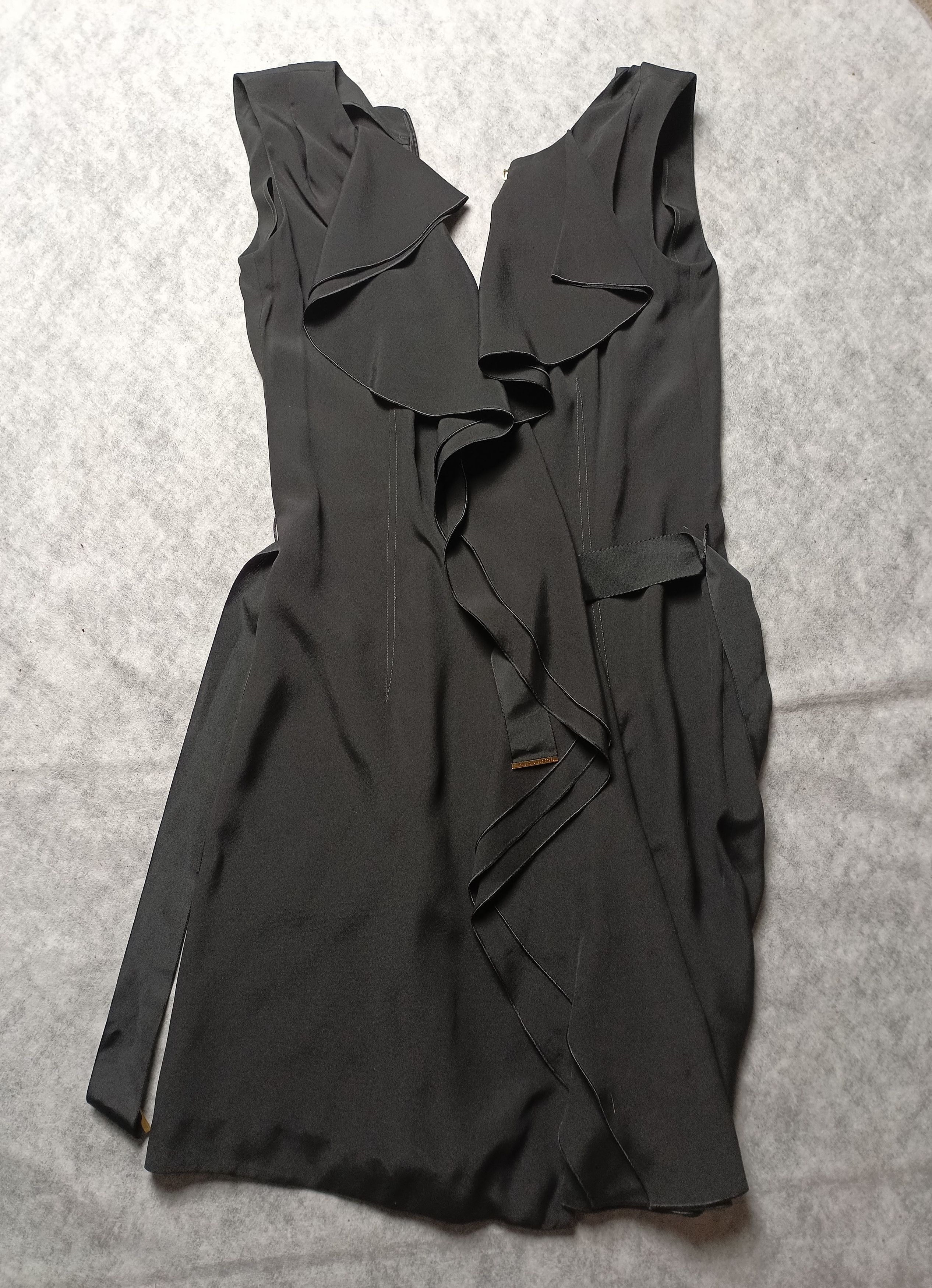 Louis Vuitton Louis Vuitton Elegant Black Silk Dress FR34 / US 2 Size XS / US 0-2 / IT 36-38 - 6 Thumbnail