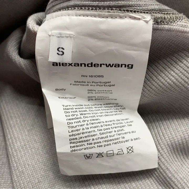 Alexander Wang Alexander Wang Fitted Logo Tank Top for Women - Size S / US 4 / IT 40 - 4 Thumbnail