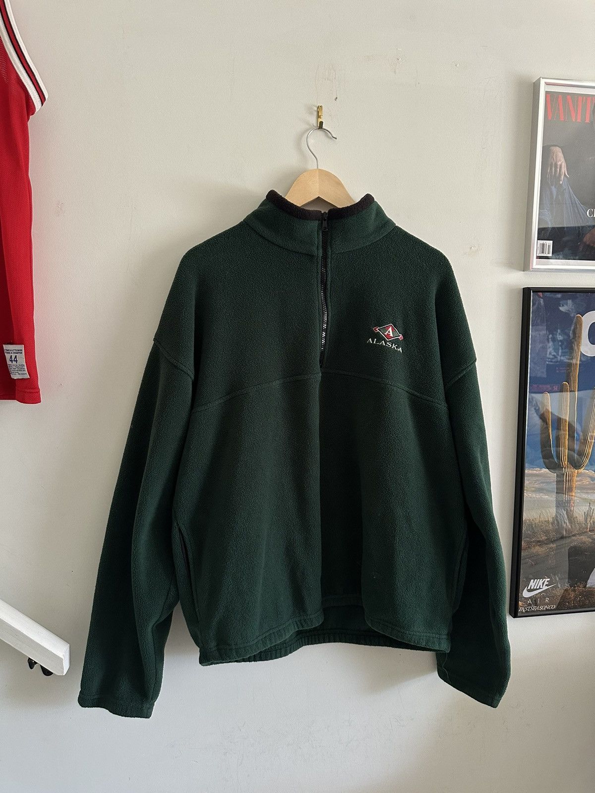 Vintage 90s vintage alaska forest green fleece Size US XL / EU 56 / 4 - 1 Thumbnail