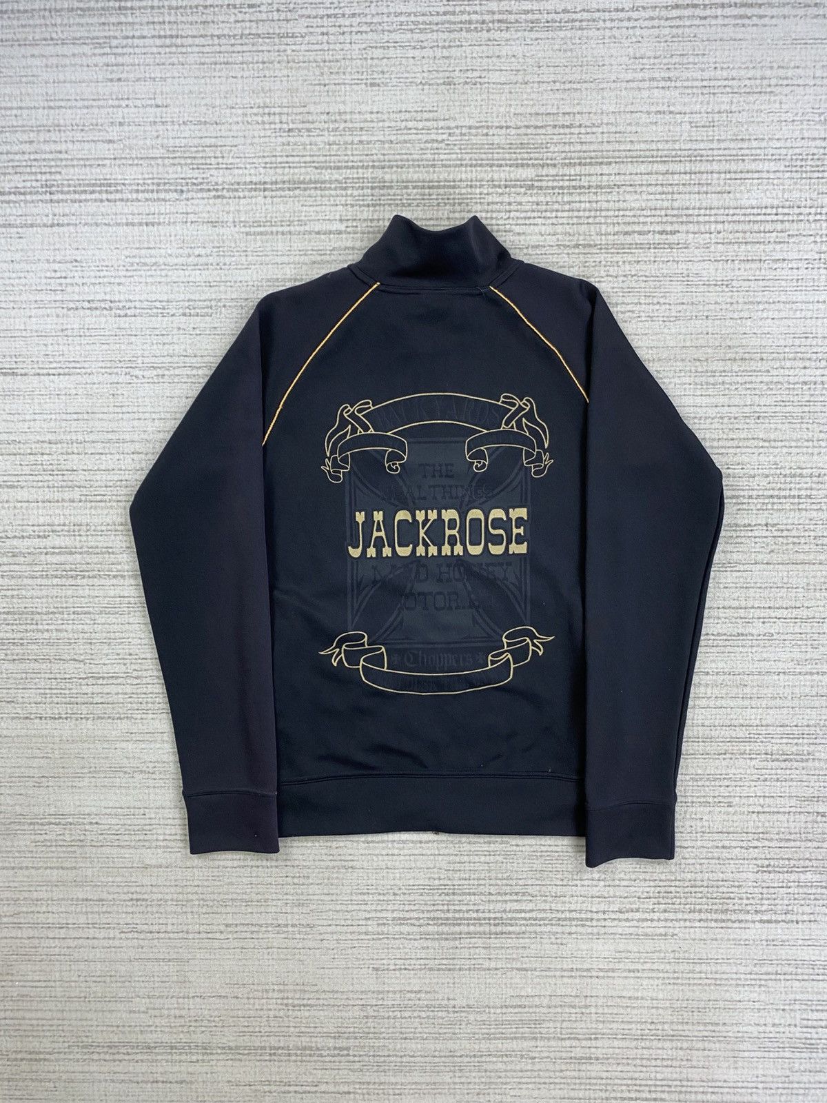 JACKROSE × Japanese Brand × Vintage Vintage JACKROSE Back Hit Printed Zipper Jacket Size US S / EU 44-46 / 1 - 1 Thumbnail