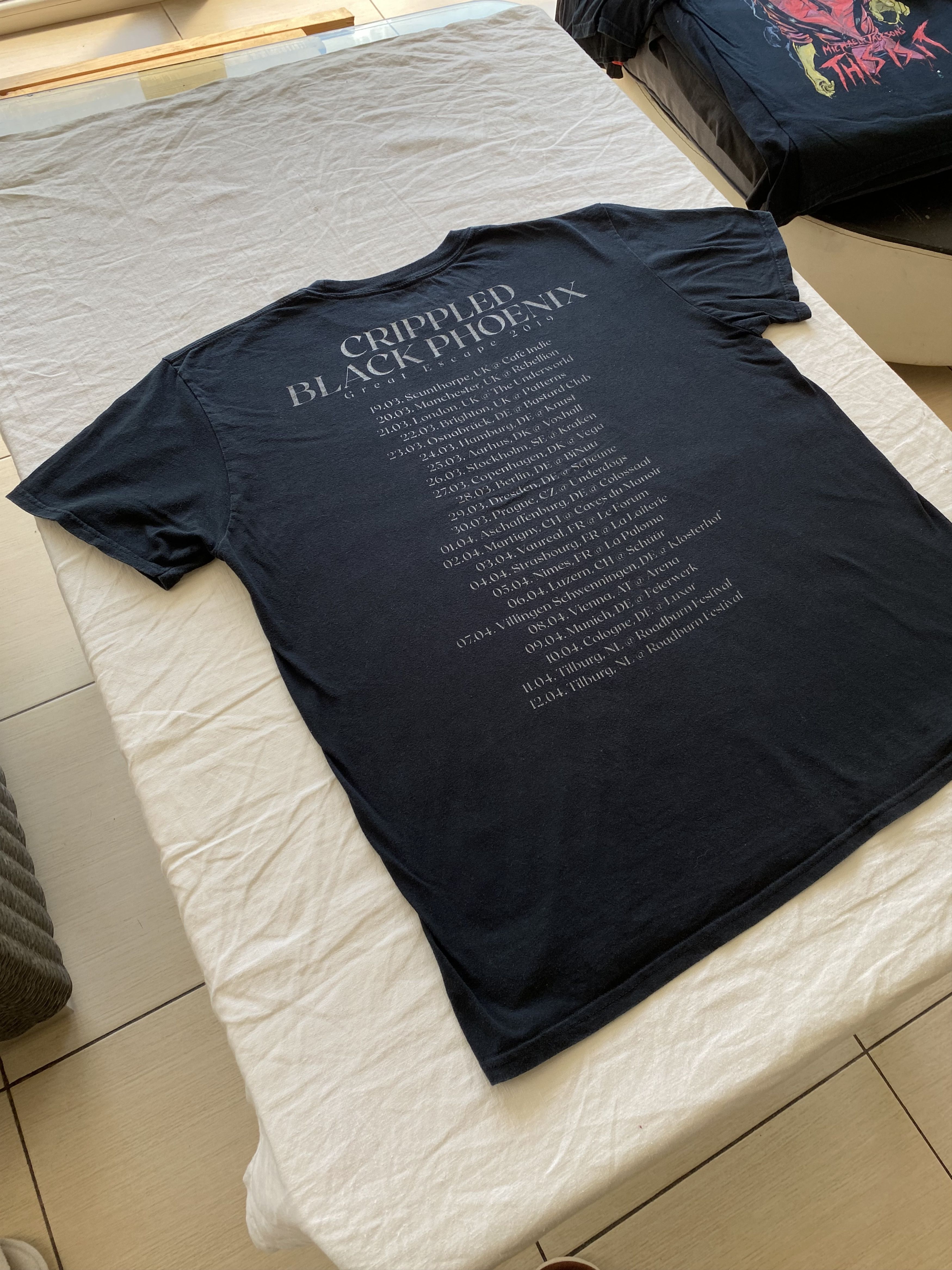 Band Tees Vintage 2019 Crippled Black Phoenix Rock Band Tour T-shirt Size US XL / EU 56 / 4 - 12 Thumbnail