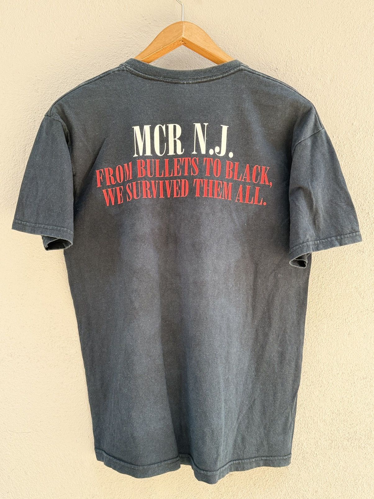 Band Tees Vintage Y2K MyChemical Romance MCR N.J Faded Grunge Tee Size US M / EU 48-50 / 2 - 2 Thumbnail
