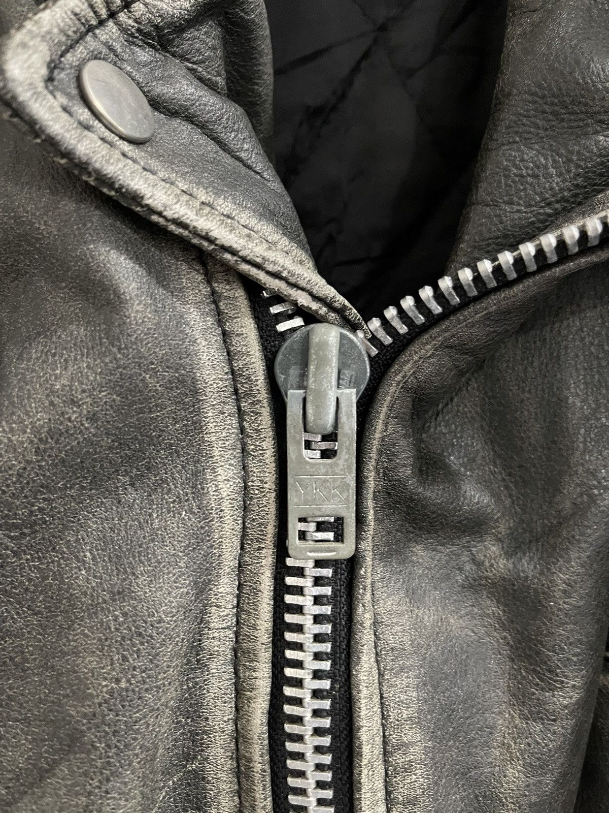 Japanese Brand Vintage On Time Real Leather Jacket Size US M / EU 48-50 / 2 - 8 Thumbnail