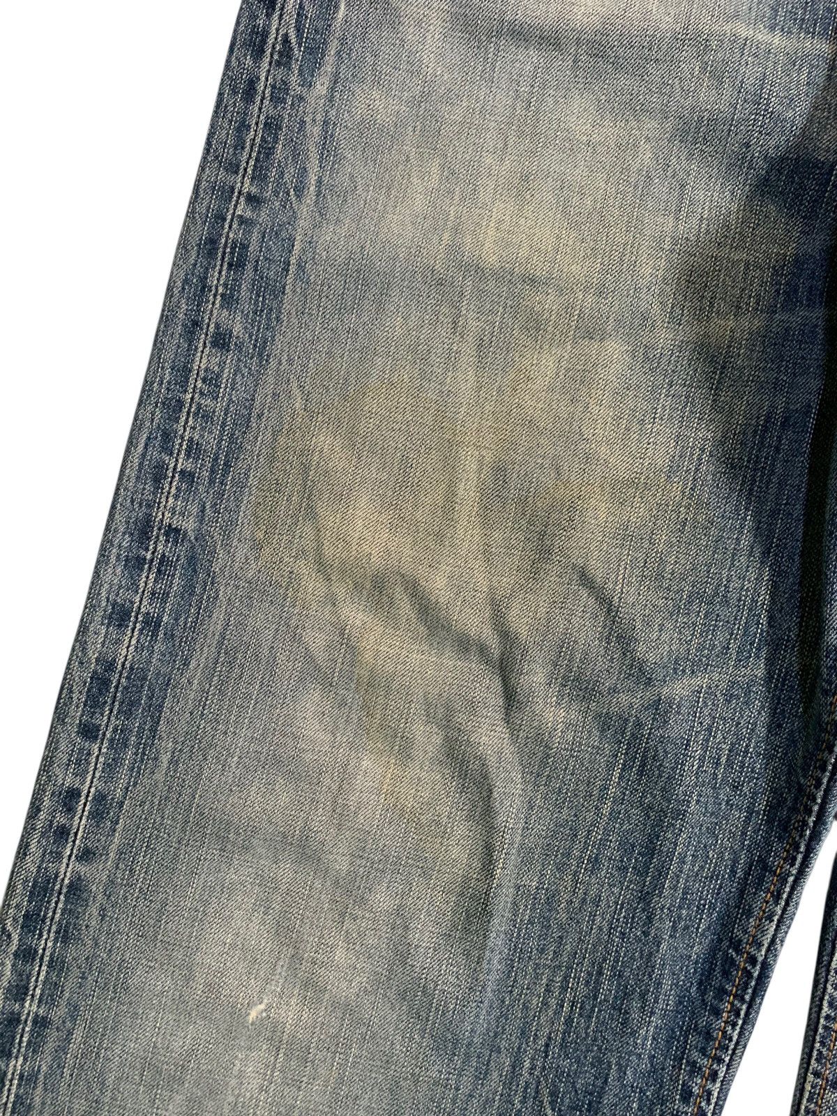 Japanese Brand VINTAGE EDWIN 505Z SELVEDGE RUSTY JAPANESE DISTRESSED DENIM Size US 35 - 18 Thumbnail