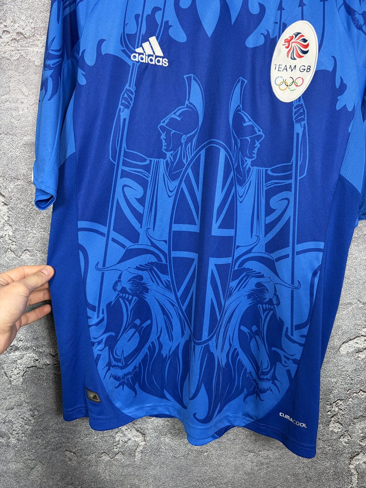 Adidas Vintage 2012 Olympics Game Great Britain Team Jersey T-shirt Size US L / EU 52-54 / 3 - 3 Thumbnail