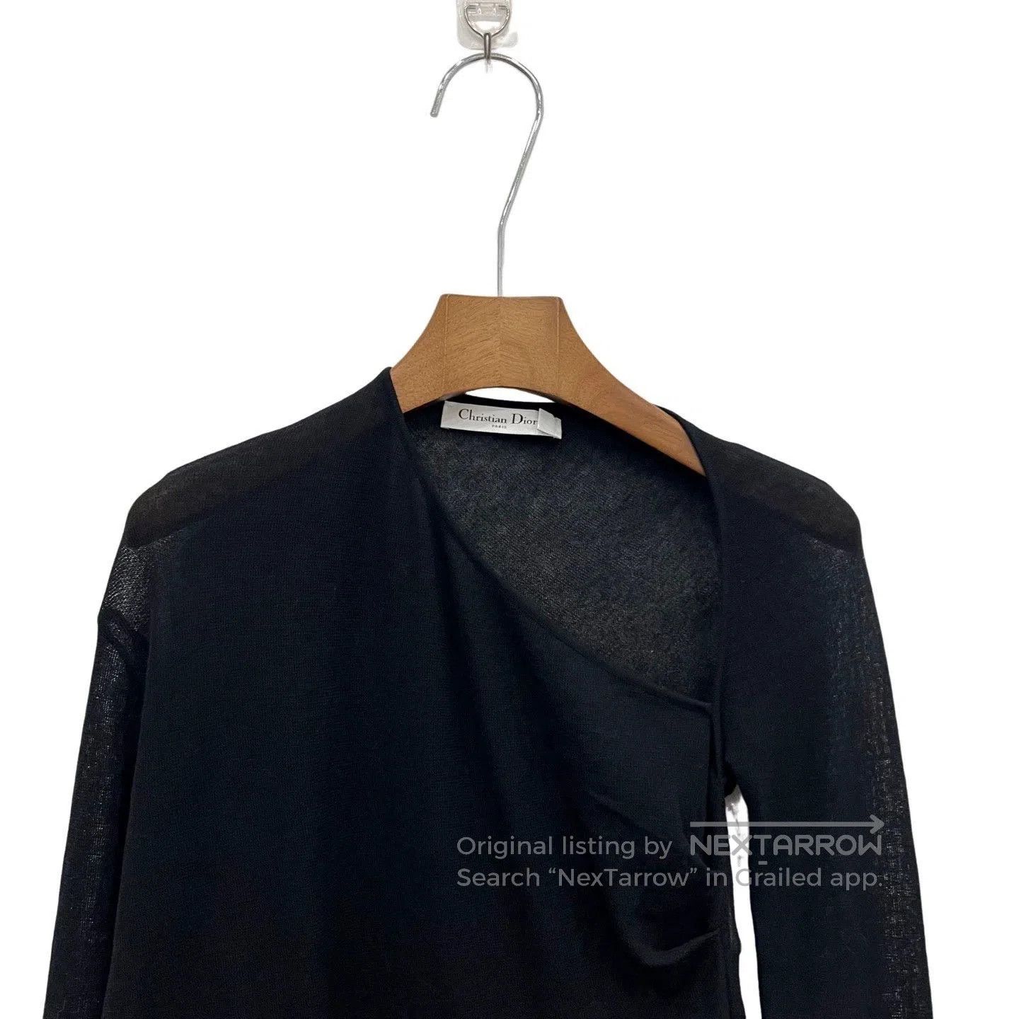 Dior dior embroidered black off-shoulder top. Size US S / EU 44-46 / 1 - 2 Thumbnail