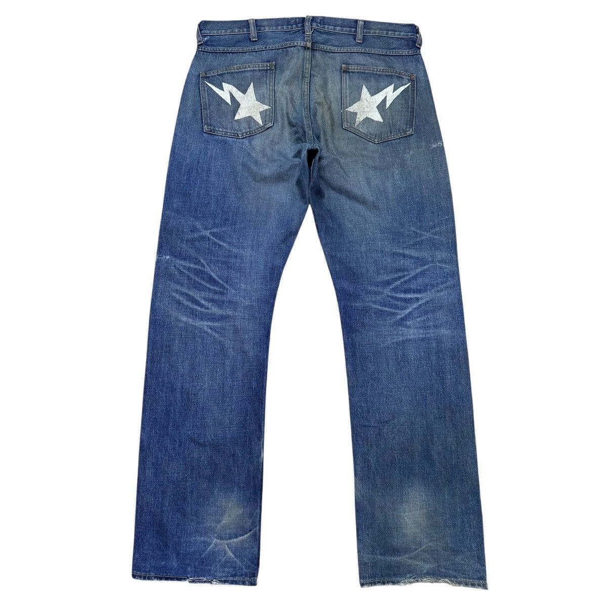 Bape Bape Sta Denim Selvedge Jeans Distressed Size US 36 / EU 52 - 1 Thumbnail