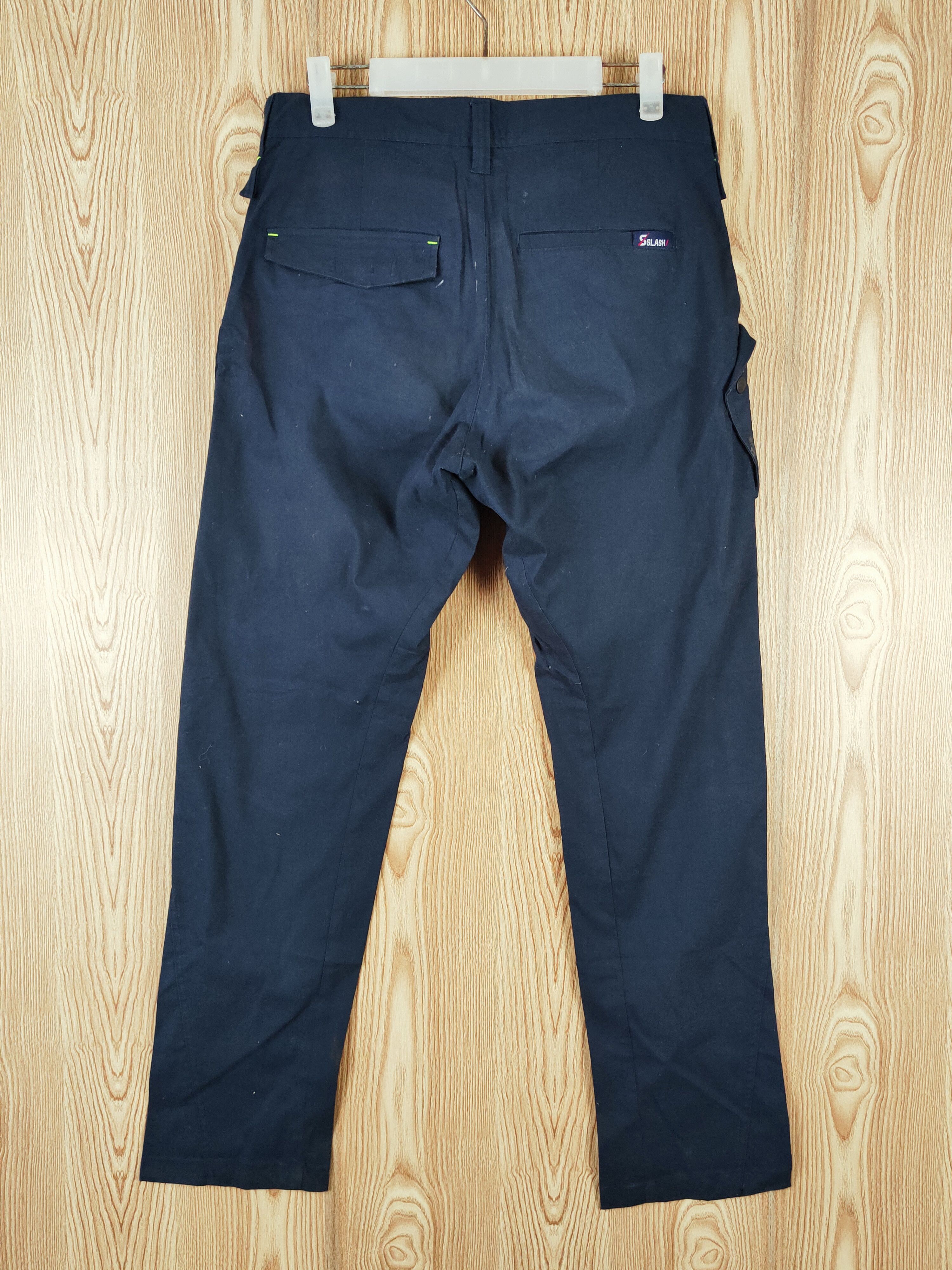Japanese Brand Slash Navy Multipocket Tactical Cargo Pants #W205 Size US 32 / EU 48 - 8 Thumbnail