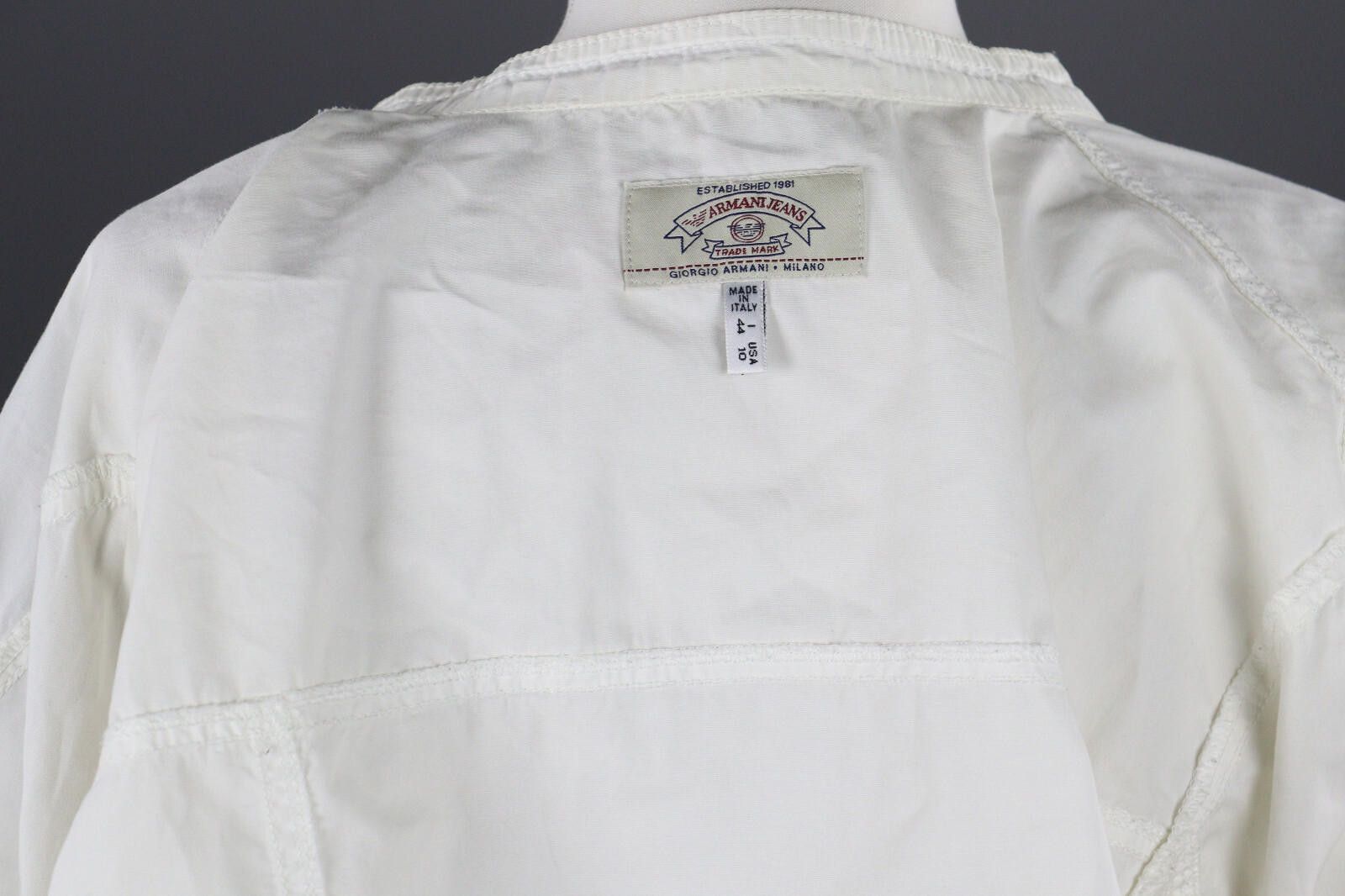 Designer Ladies Armani Jeans Cropped Bomber Jacket Size USA 10 Size L / US 10 / IT 46 - 11 Thumbnail