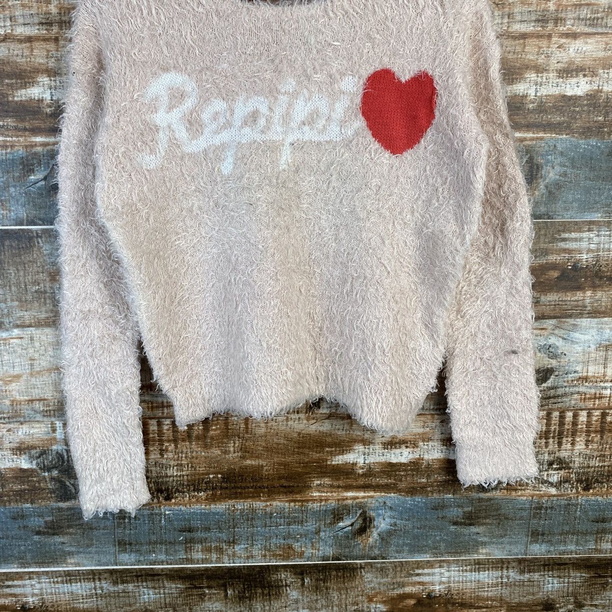 Vintage DL Repipi Pink shaggy fur Knitwear #C1078 Size S / US 4 / IT 40 - 3 Thumbnail