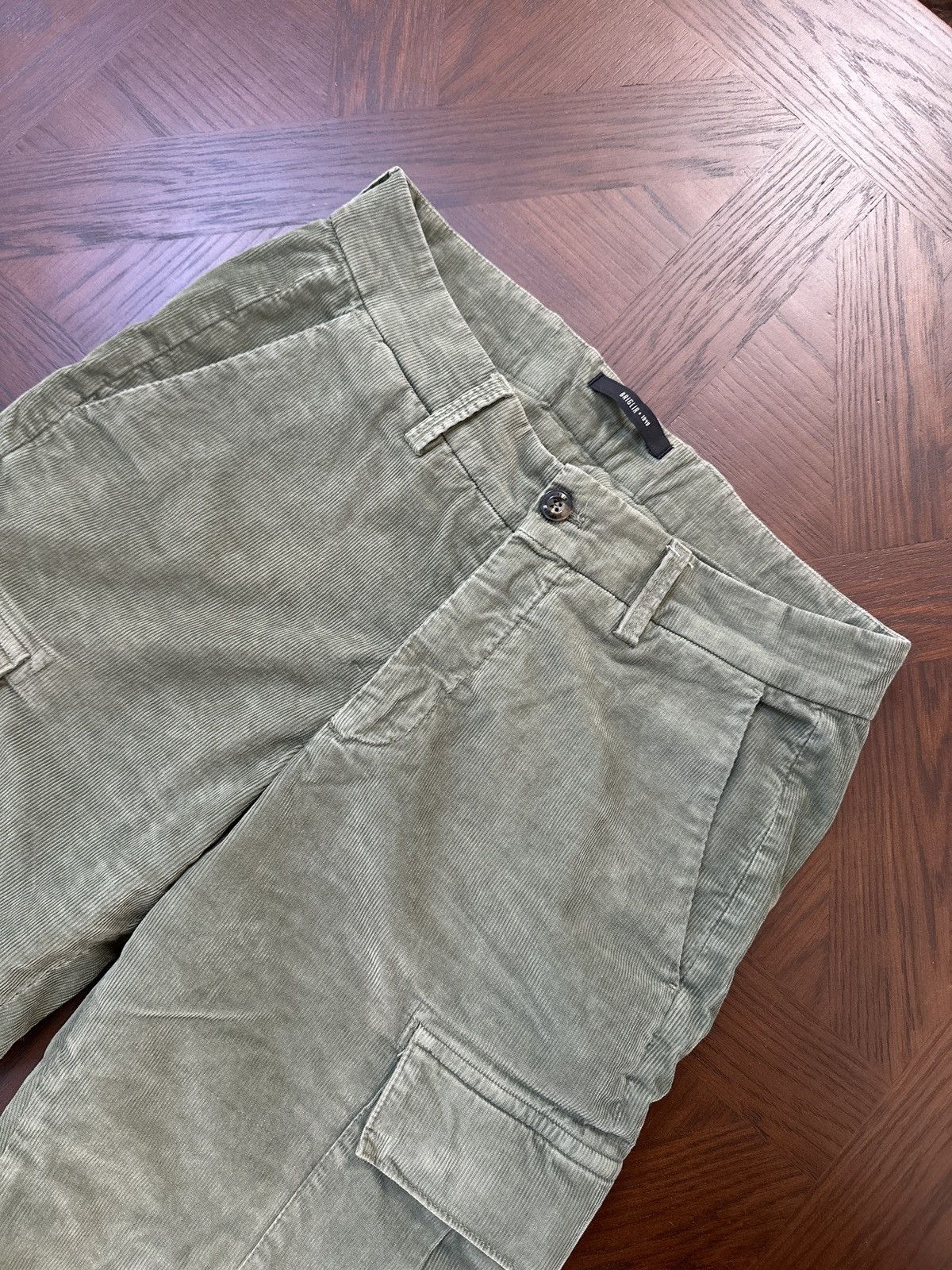 Other Briglia 1949 Easy Fit Cargo Corduroy Trousers Military Green Size US 29 - 2 Thumbnail