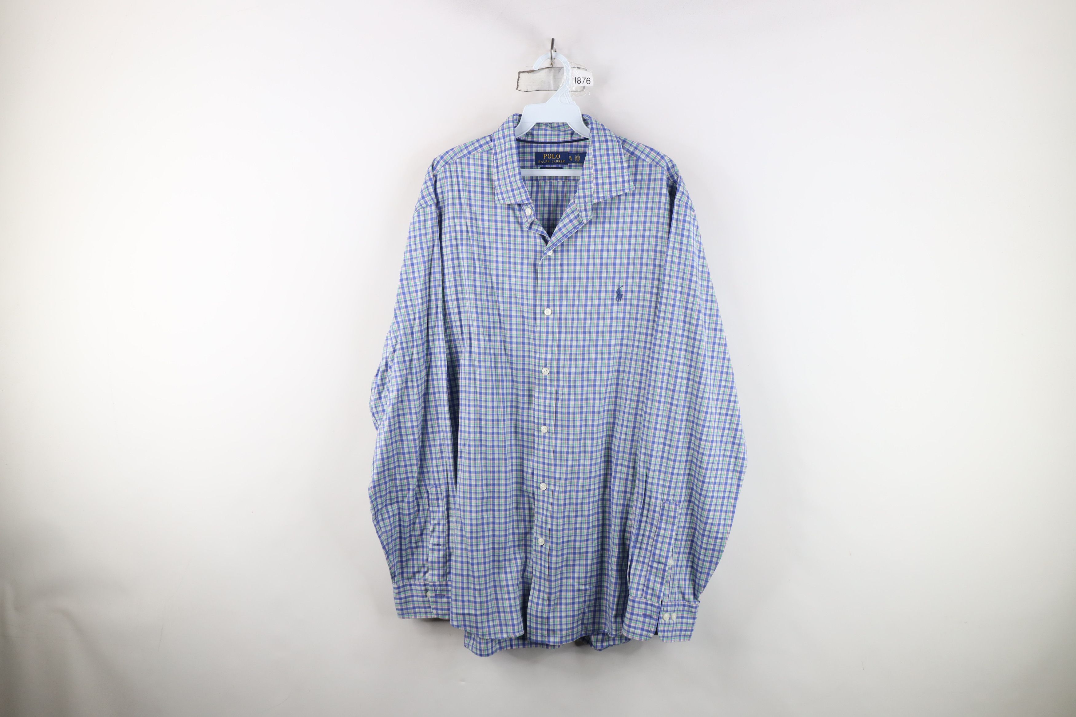 Ralph Lauren Ralph Lauren Stretch Collared Button Shirt Rainbow Plaid Size US XL / EU 56 / 4 - 1 Thumbnail
