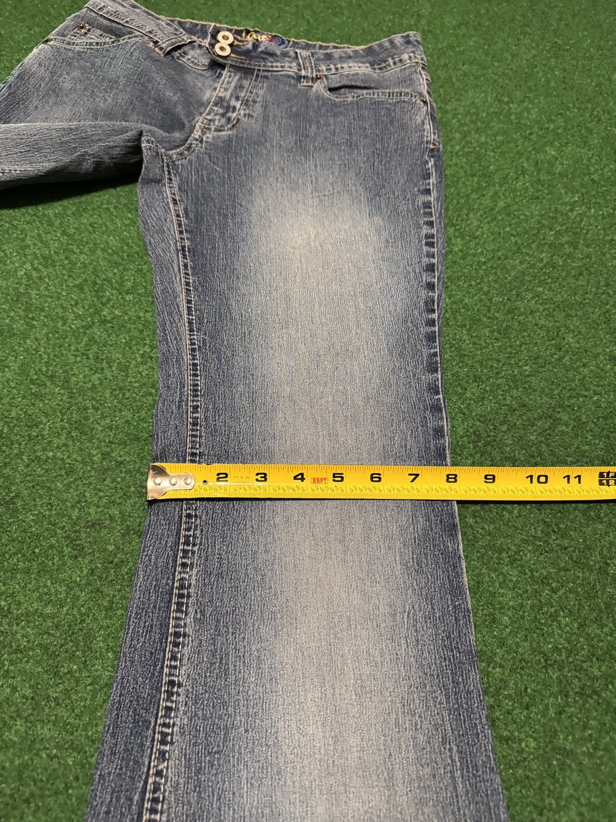 Vintage Y2K Angels Low Rise Flare Womens 13 Stretch 32x32 Jeans Size 32" / US 10 / IT 46 - 8 Thumbnail