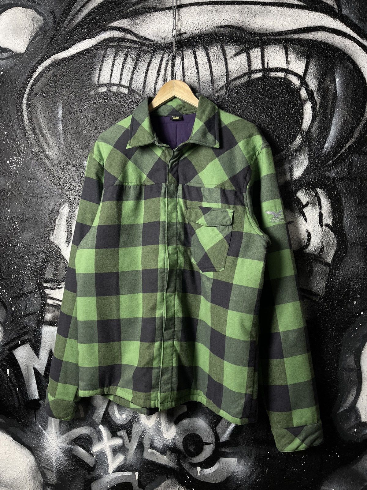 SALEWA Salewa Polarlite Outdoor Plaid Green Fleece Overshoot Jacket Men’s Size XXL Size US XXL / EU 58 / 5 - 5 Thumbnail